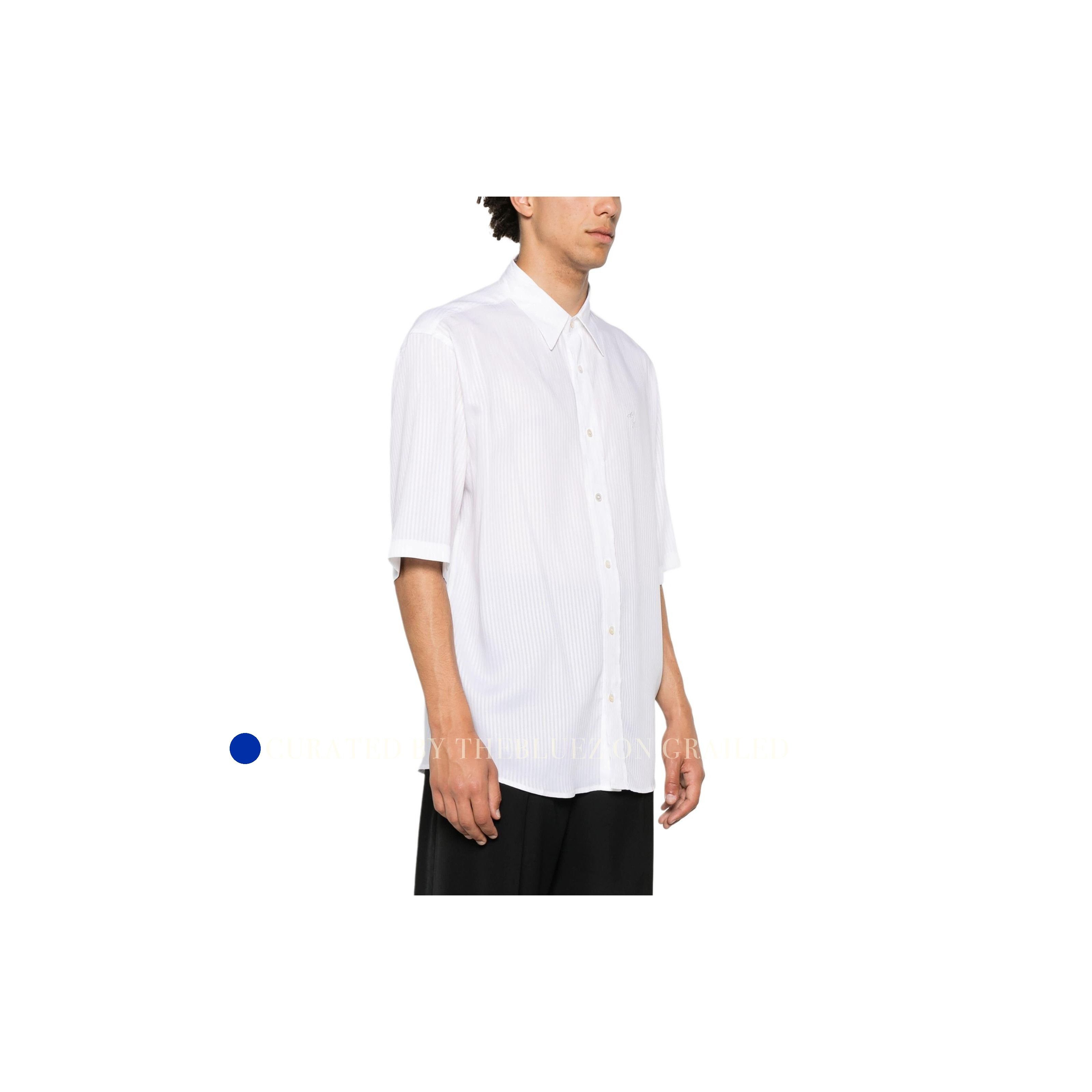 Acne Studios Striped Short Sleeve Button-Up Shirt Size US S / EU 44-46 / 1 - 8 Thumbnail