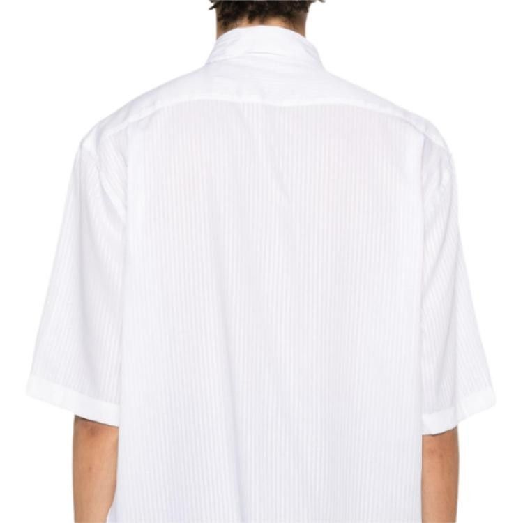 Acne Studios Striped Short Sleeve Button-Up Shirt Size US S / EU 44-46 / 1 - 10 Thumbnail