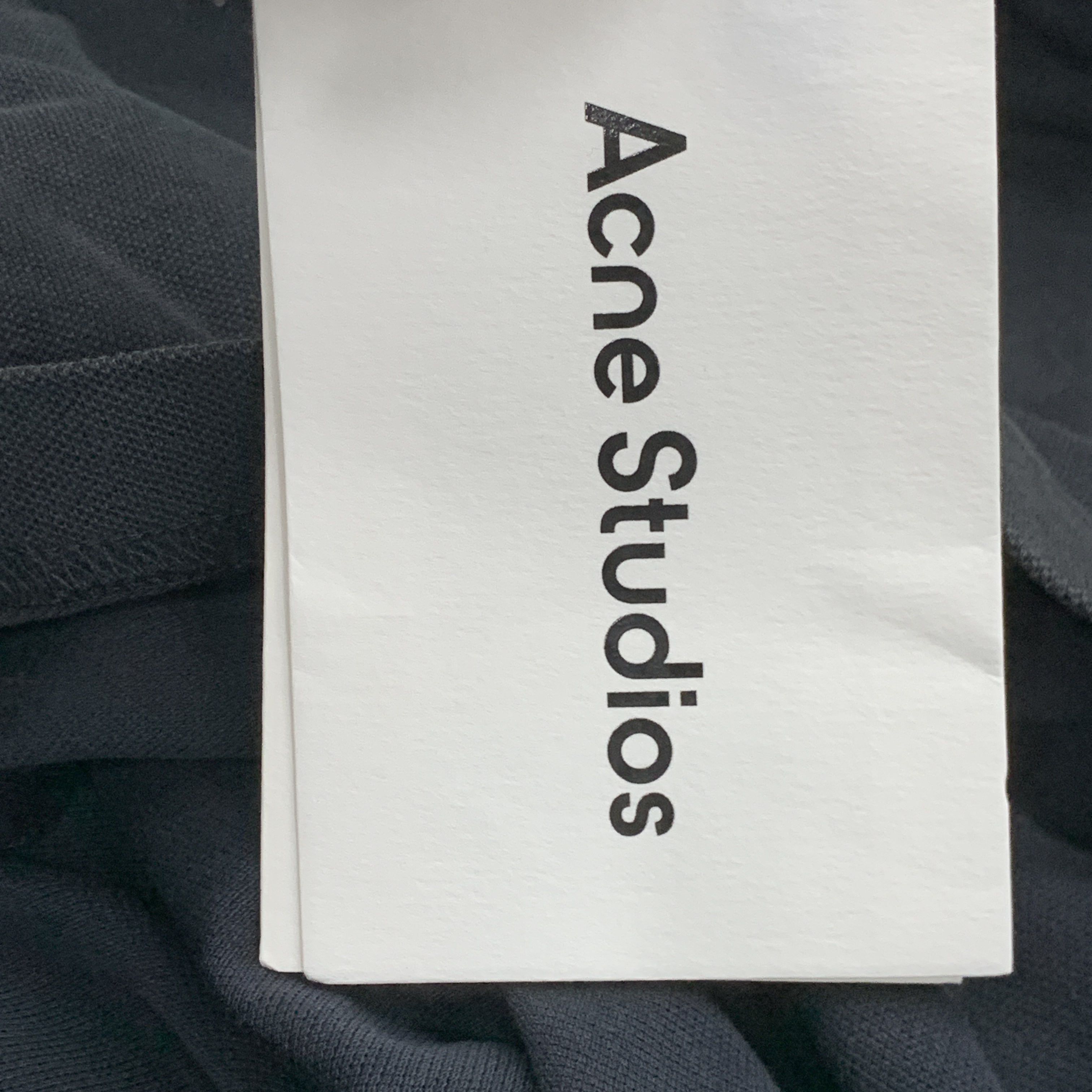 Acne Studios Classic Black Embroidered Polo Shirt Size US M / EU 48-50 / 2 - 3 Thumbnail