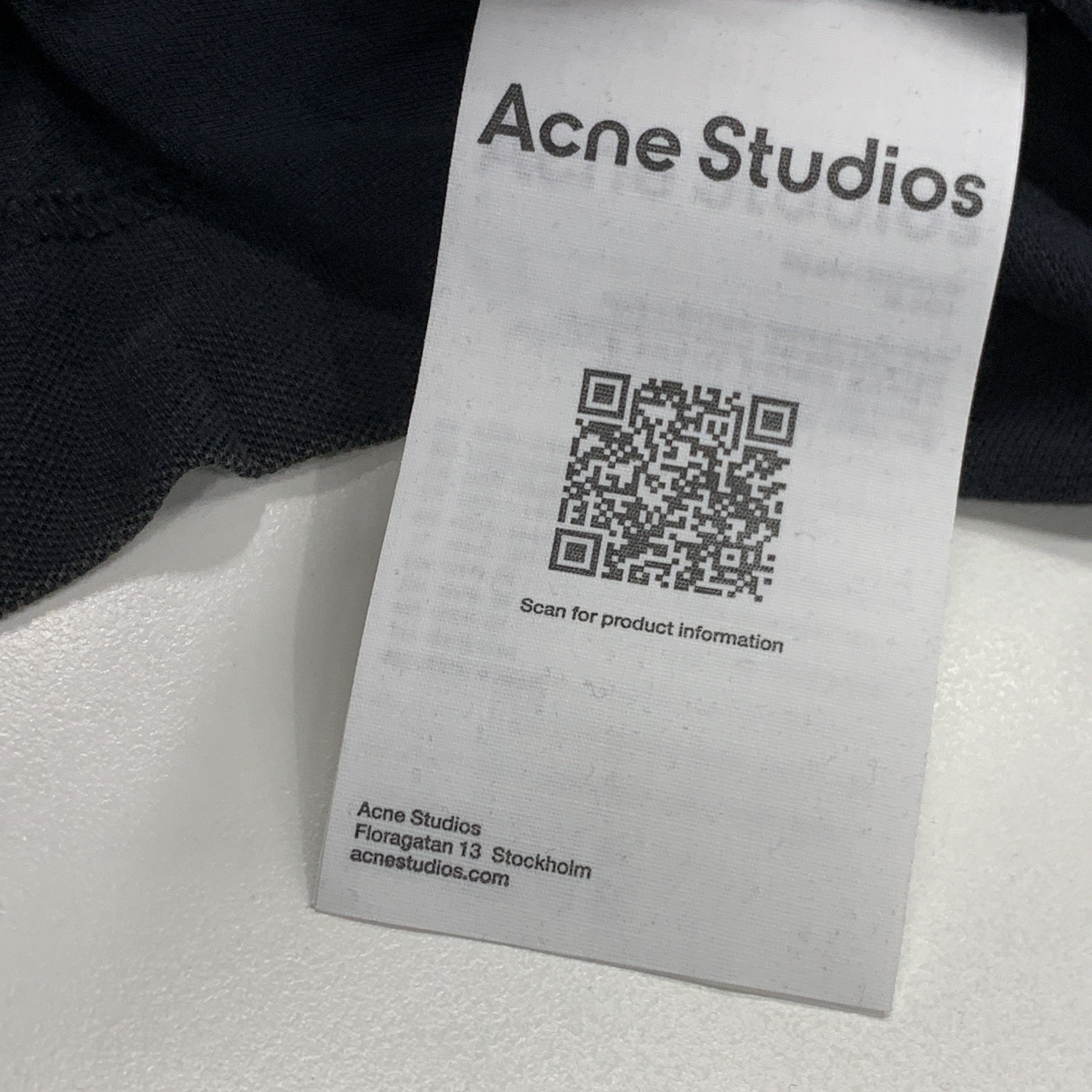 Acne Studios Classic Black Embroidered Polo Shirt Size US M / EU 48-50 / 2 - 2 Thumbnail