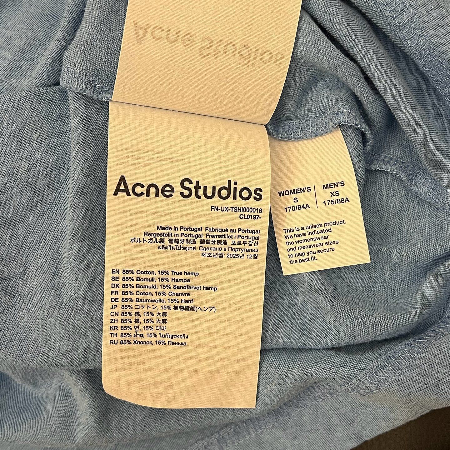 Acne Studios Stockholm 1996 Long Sleeve Tee in Blue Size US XS / EU 42 / 0 - 5 Thumbnail