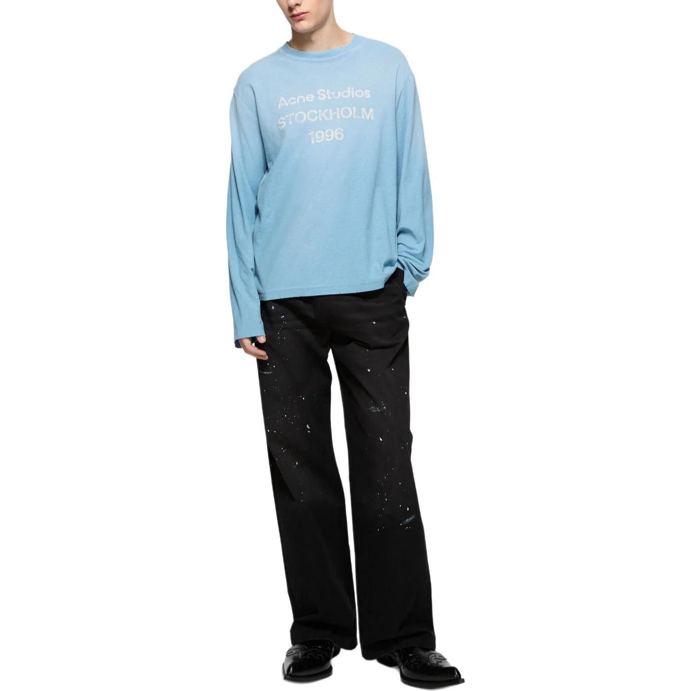 Acne Studios Stockholm 1996 Long Sleeve Tee in Blue Size US XS / EU 42 / 0 - 8 Thumbnail