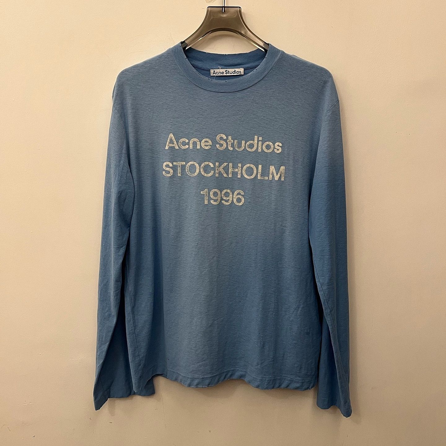 Acne Studios Stockholm 1996 Long Sleeve Tee in Blue Size US XS / EU 42 / 0 - 7 Thumbnail