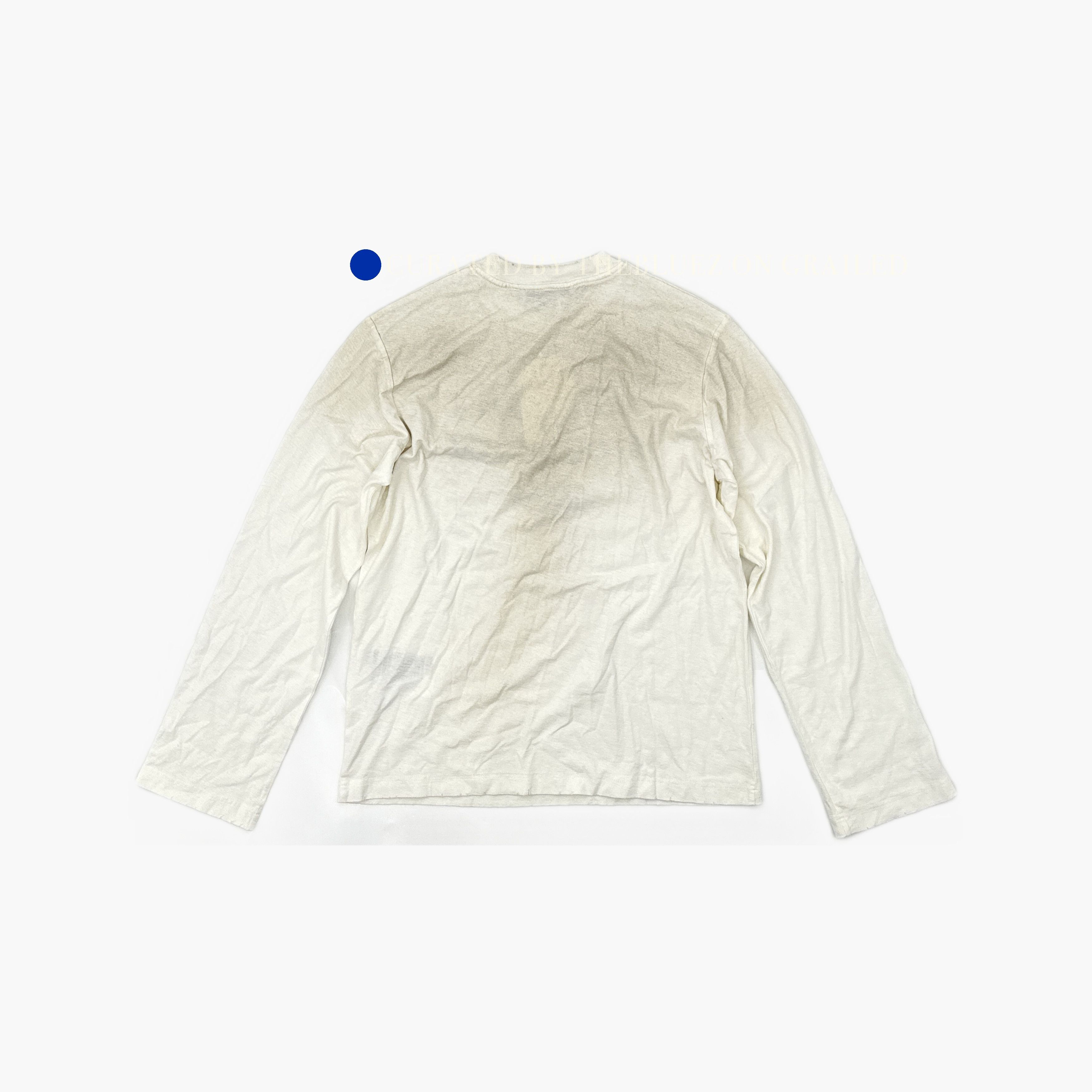 Acne Studios 1996 Logo Long Sleeve T-Shirt in White Size US XXS / EU 40 - 2 Thumbnail