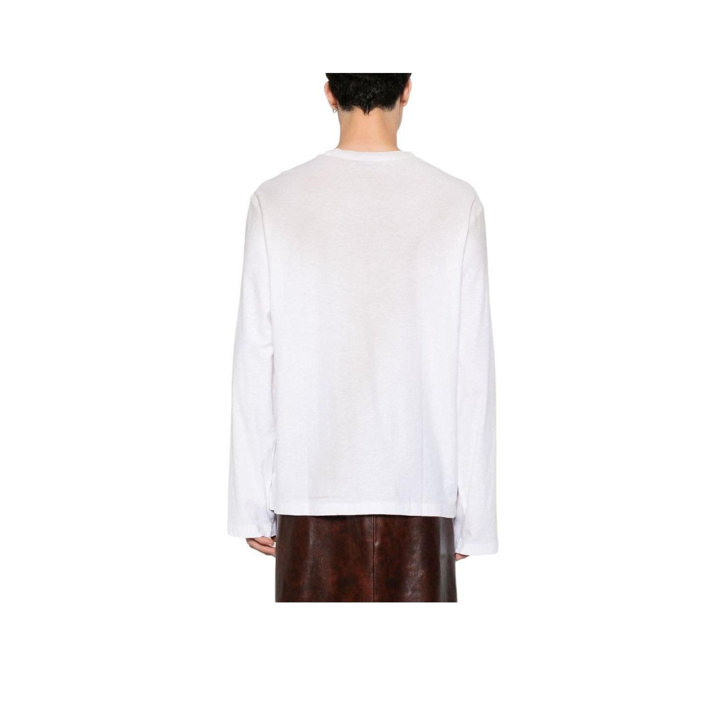 Acne Studios 1996 Logo Long Sleeve T-Shirt in White Size US XXS / EU 40 - 6 Thumbnail