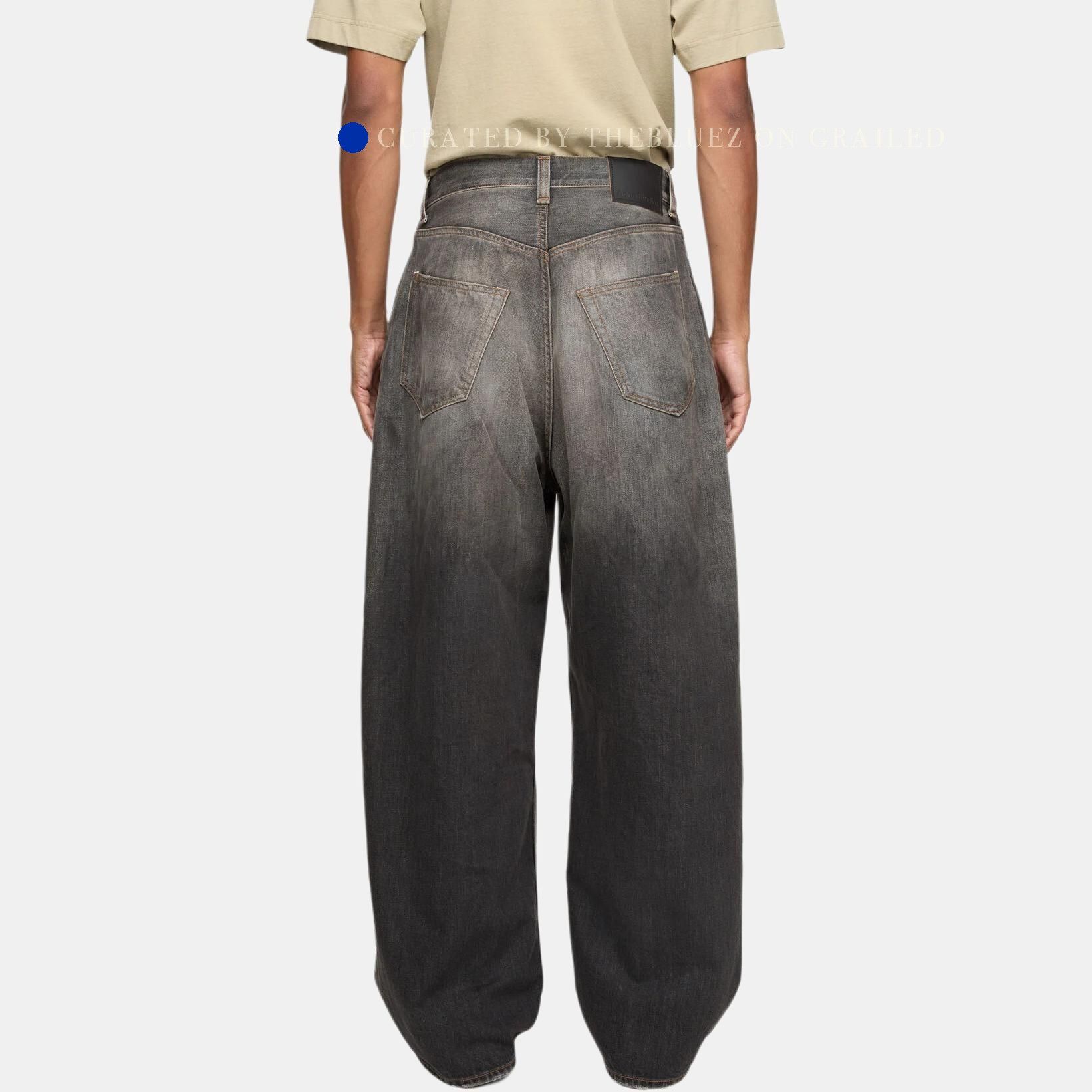 Acne Studios Distressed Wide Leg Jeans in Black Size US 30 / EU 46 - 5 Thumbnail