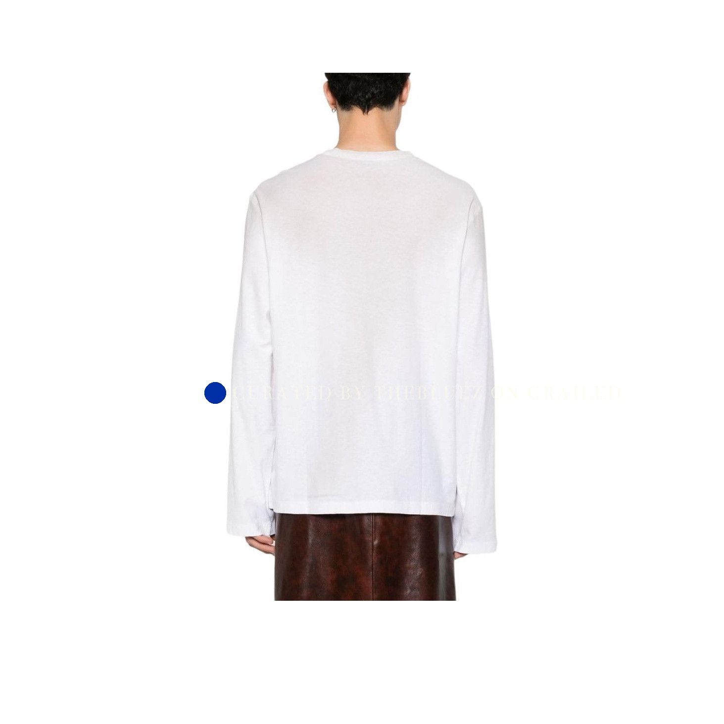 Acne Studios 1996 Logo Long Sleeve T-Shirt in White Size US XS / EU 42 / 0 - 7 Thumbnail