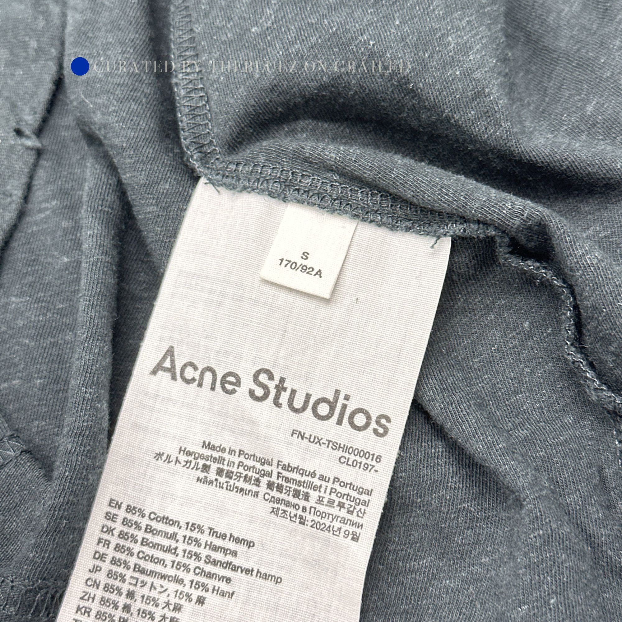 Acne Studios 1996 Logo Long Sleeve T-Shirt in Black Size US S / EU 44-46 / 1 - 3 Thumbnail