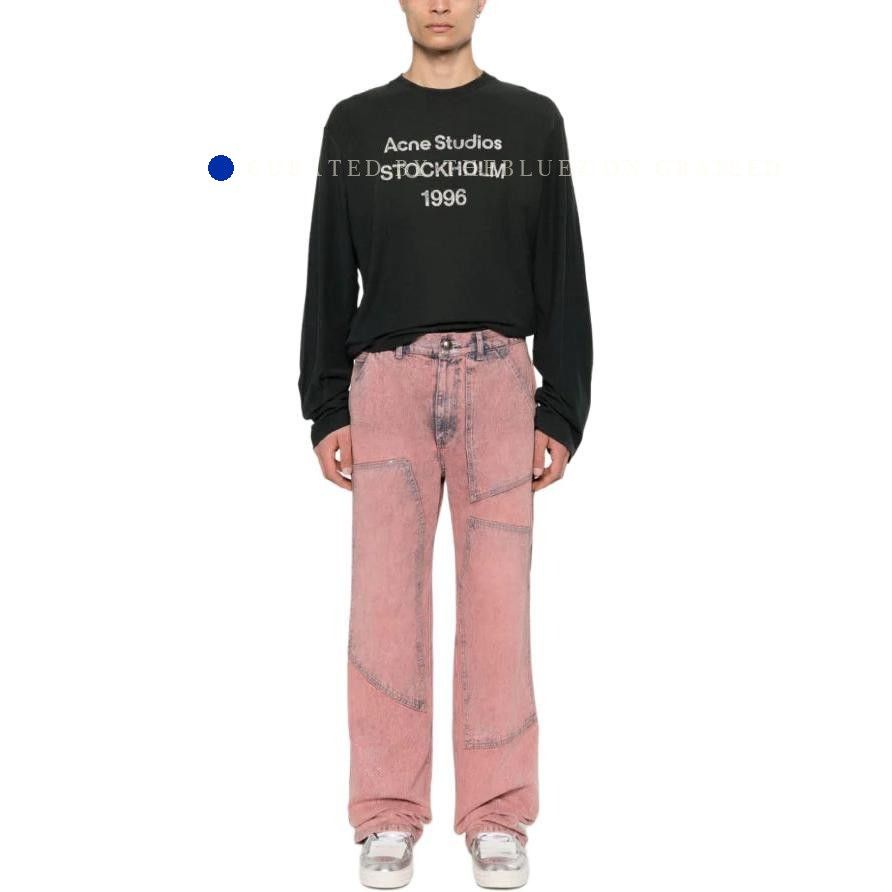 Acne Studios 1996 Logo Long Sleeve T-Shirt in Black Size US S / EU 44-46 / 1 - 7 Thumbnail
