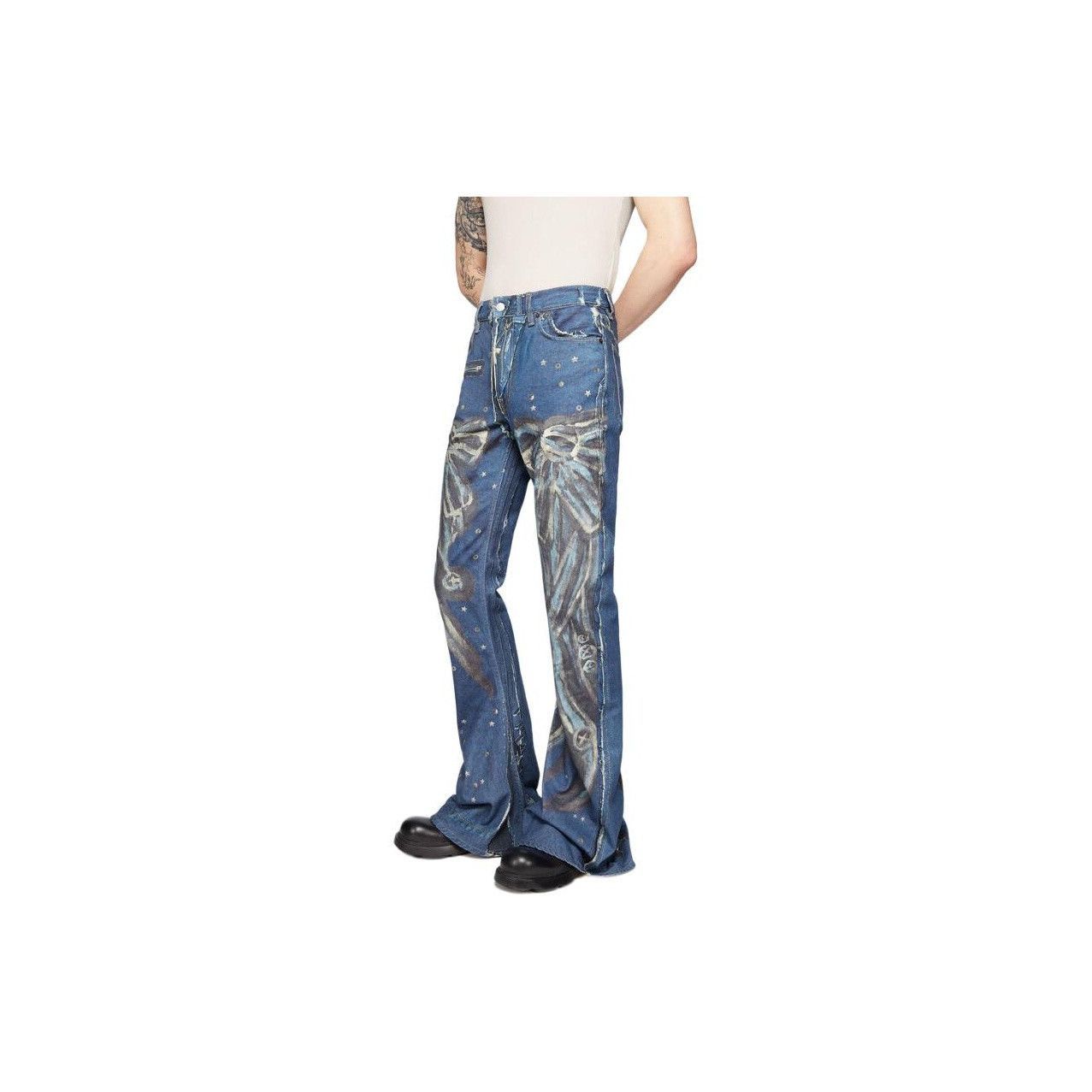 Acne Studios Flared Blue Denim Jeans Size 30 Size US 30 / EU 46 - 8 Thumbnail