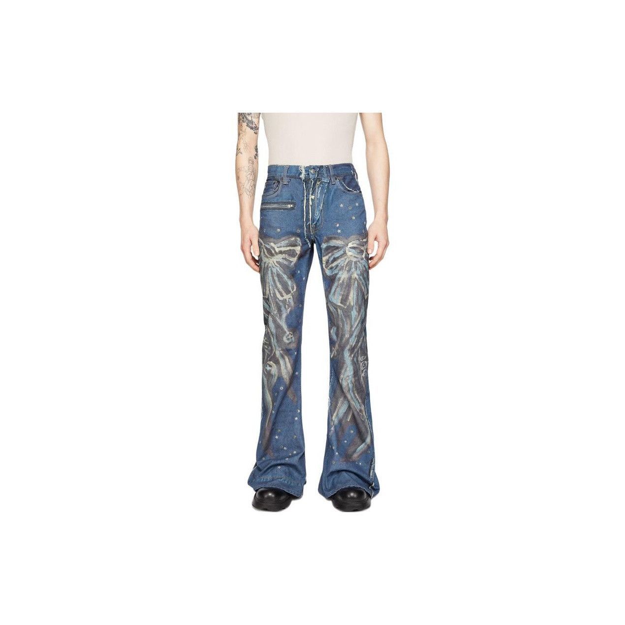 Acne Studios Flared Blue Denim Jeans Size 30 Size US 30 / EU 46 - 6 Thumbnail
