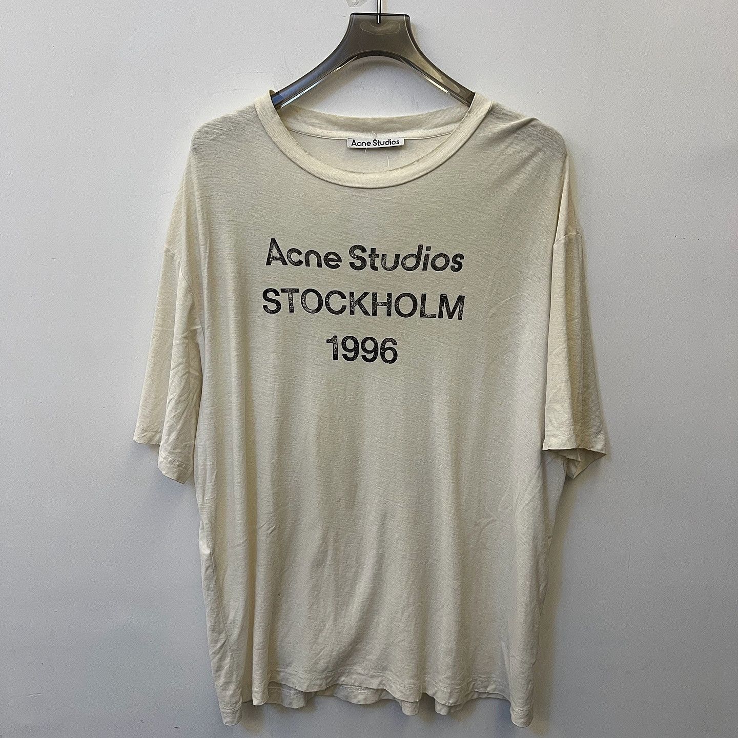Acne Studios 1996 Logo T-Shirt in White Size US L / EU 52-54 / 3 - 6 Thumbnail