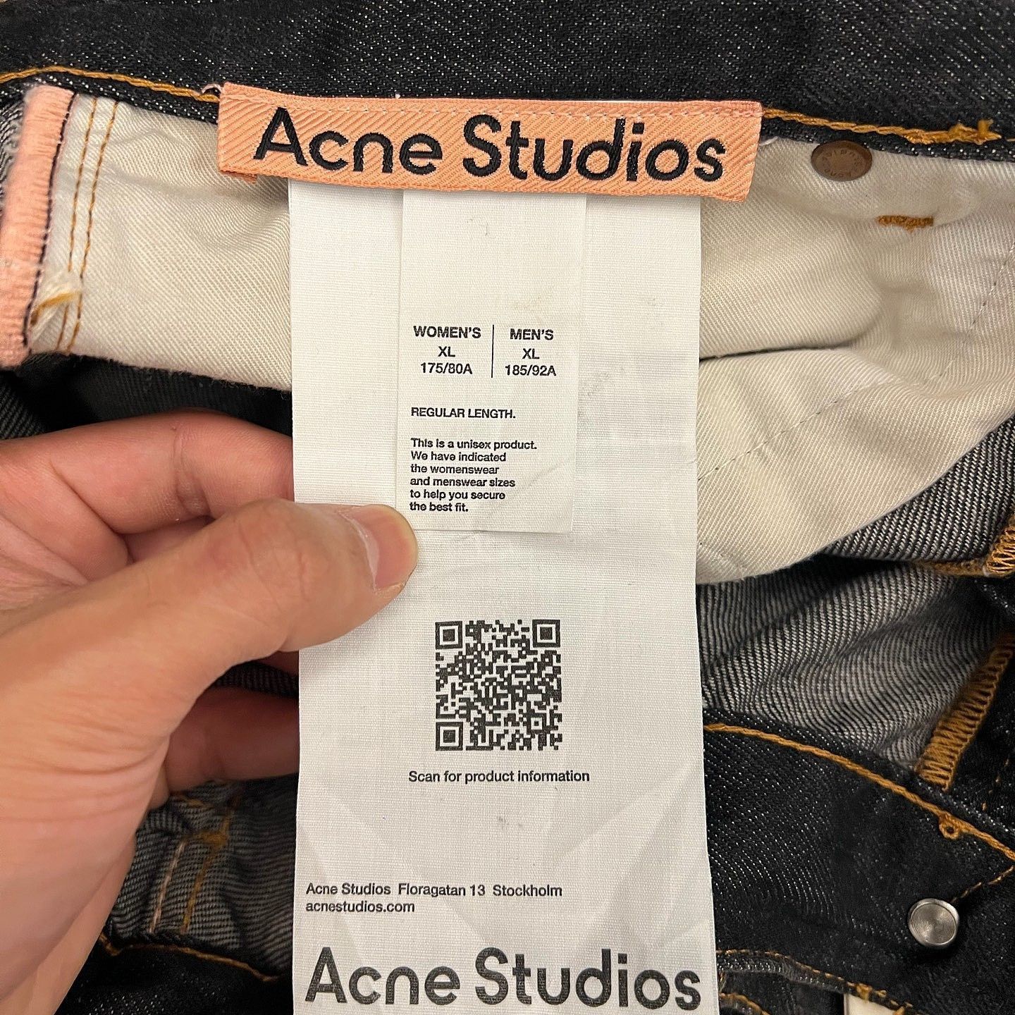 Acne Studios Washed Black Denim Jeans, Size 36 Size US 36 / EU 52 - 3 Thumbnail