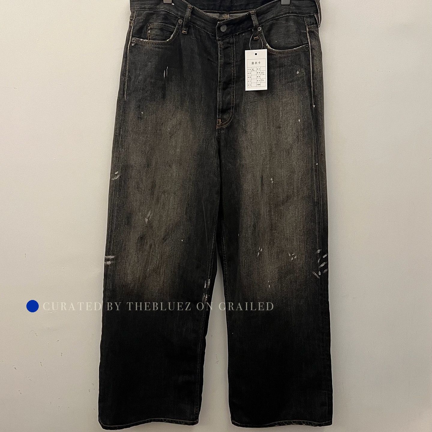 Acne Studios Washed Black Denim Jeans, Size 36 Size US 36 / EU 52 - 6 Thumbnail
