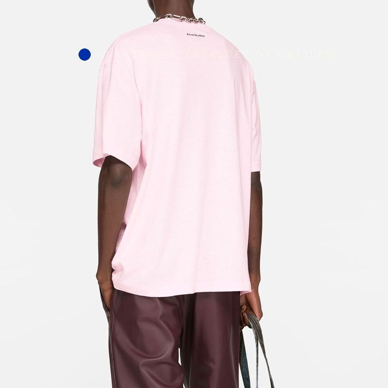 Acne Studios Heart Logo T-Shirt in Pink, Size S Size US S / EU 44-46 / 1 - 7 Thumbnail