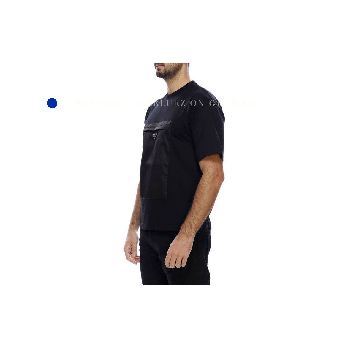 Prada Black Nylon Pocket T-Shirt in XL Size US XL / EU 56 / 4 - 5 Thumbnail