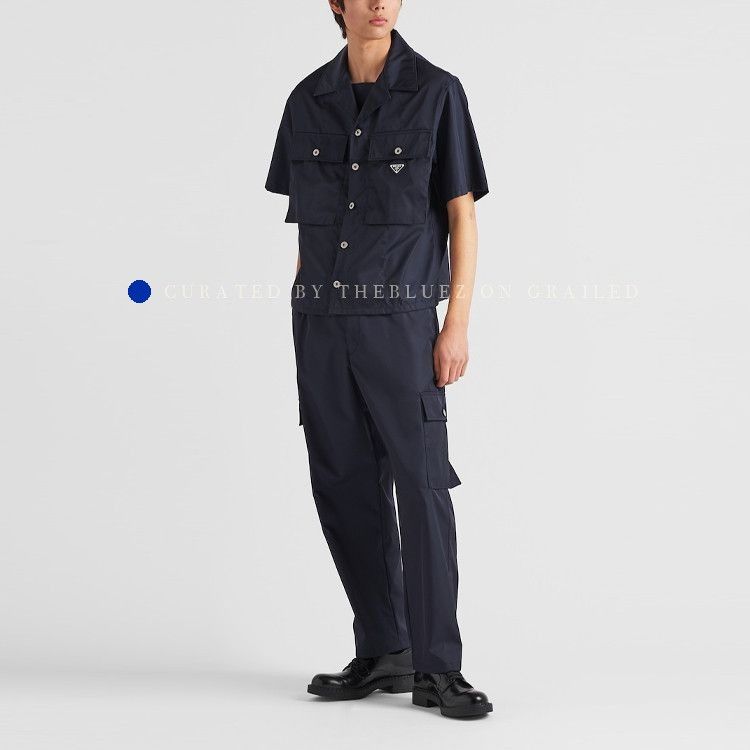 Prada Re-Nylon Cargo Pants in Blue Size US 32 / EU 48 - 6 Thumbnail