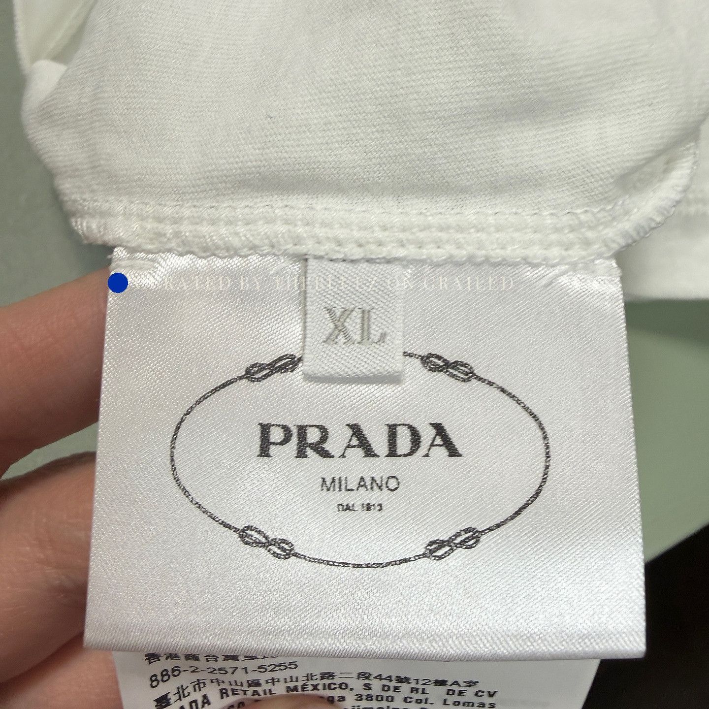 Prada Casual White Cotton T-Shirt in Size XL Size US XL / EU 56 / 4 - 6 Thumbnail