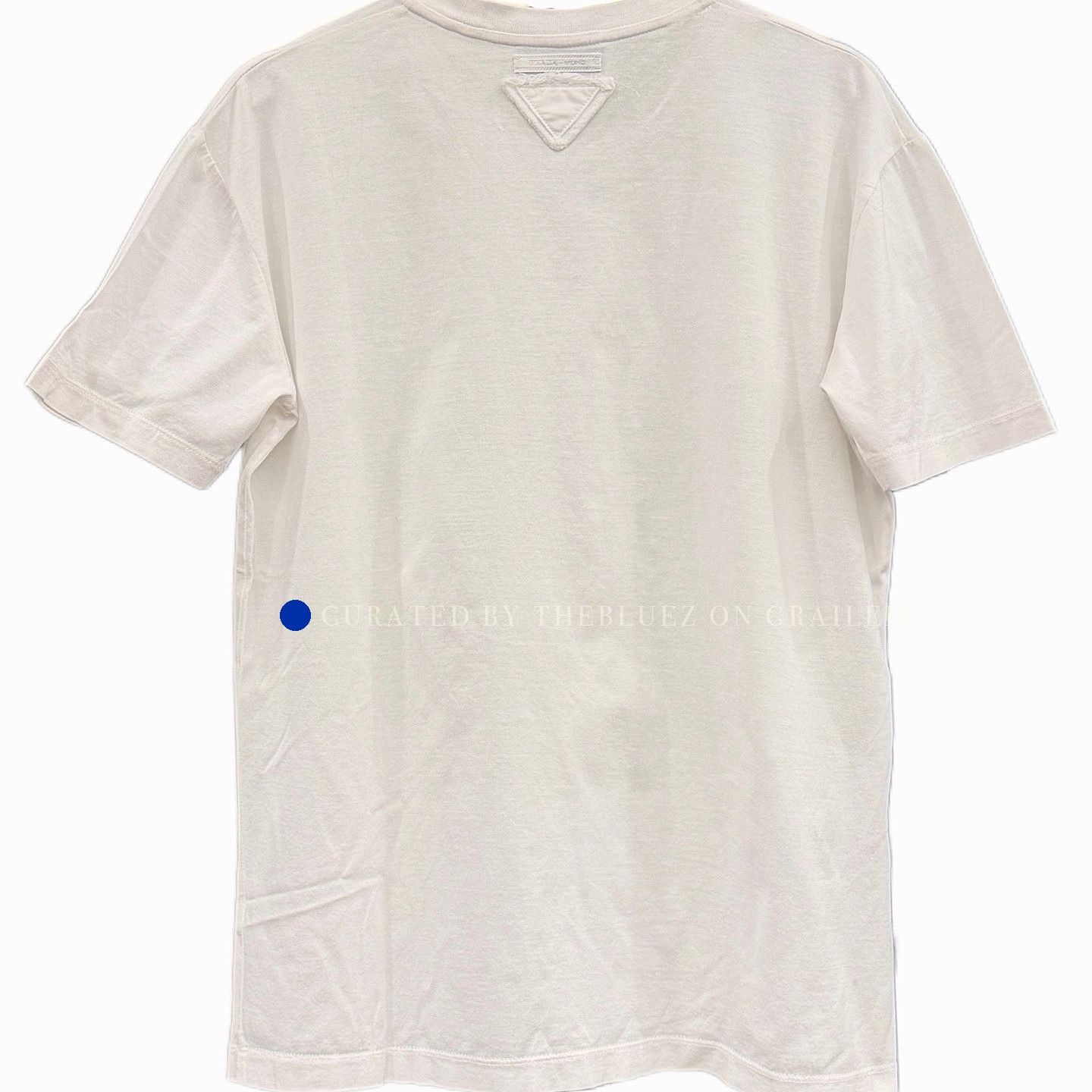 Prada Casual White Cotton T-Shirt in Size XL Size US XL / EU 56 / 4 - 2 Thumbnail