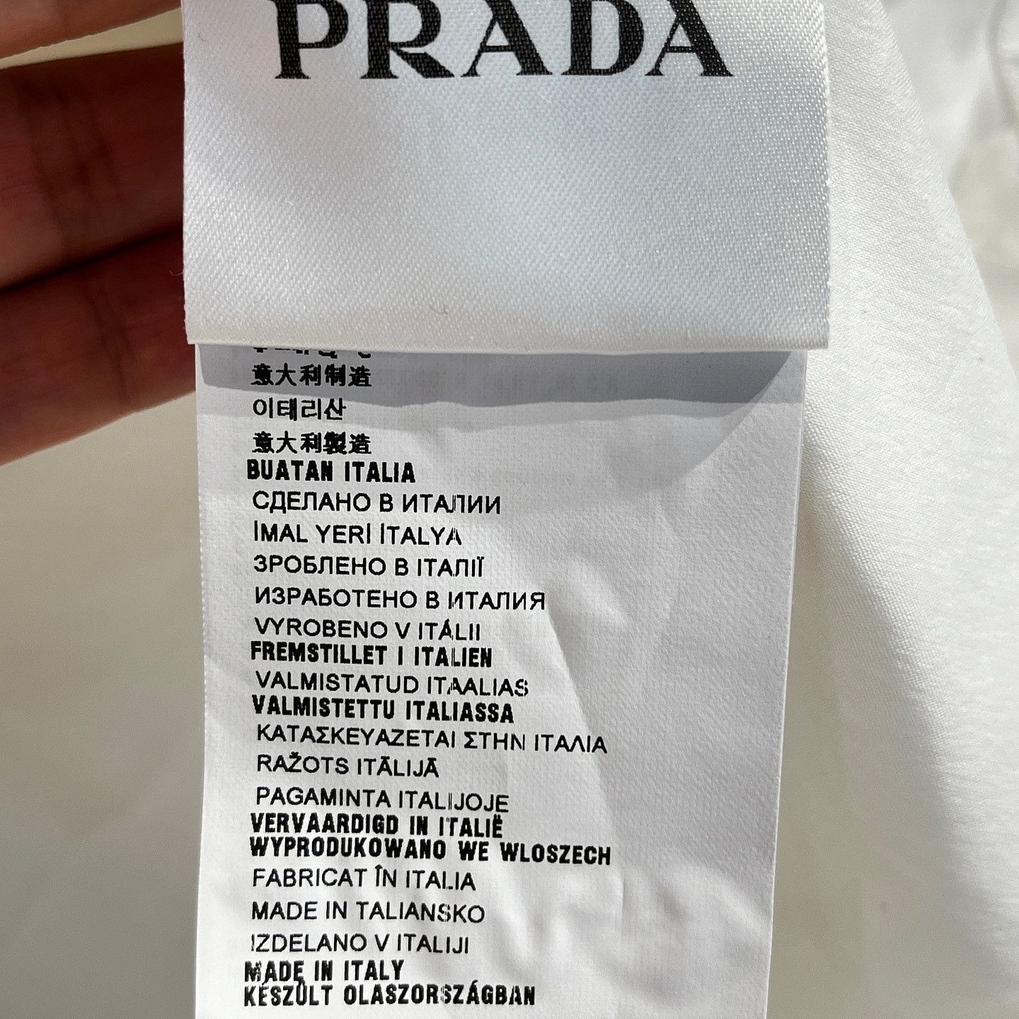 Prada Elegant White Long Sleeve Button Up Shirt Size US L / EU 52-54 / 3 - 5 Thumbnail