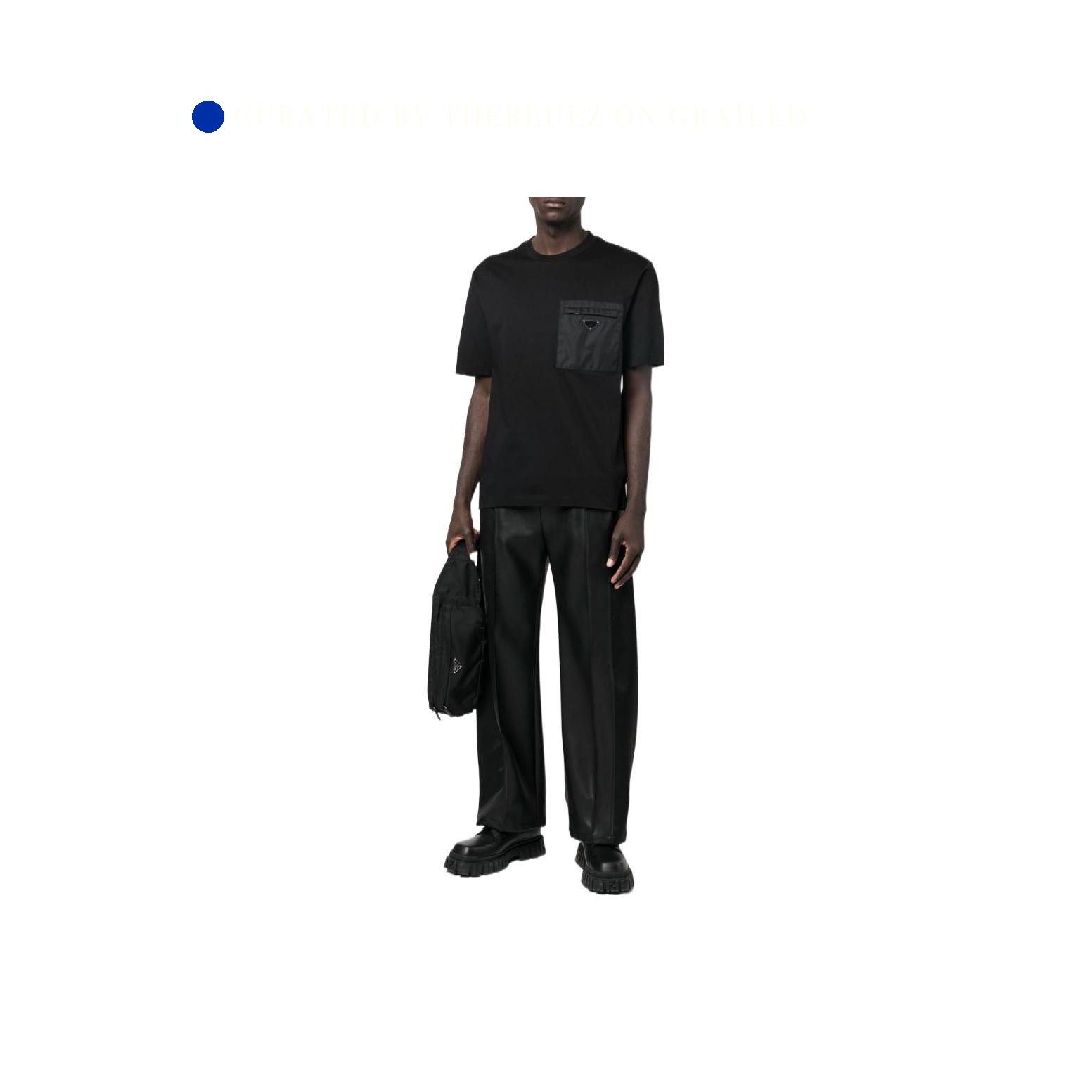 Prada Classic Black Pocket T-Shirt in Size M Size US M / EU 48-50 / 2 - 3 Thumbnail