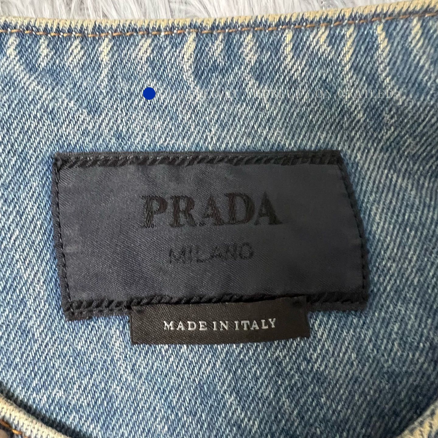 Prada Washed Blue Denim Jacket in XXL Size US XXL / EU 58 / 5 - 3 Thumbnail