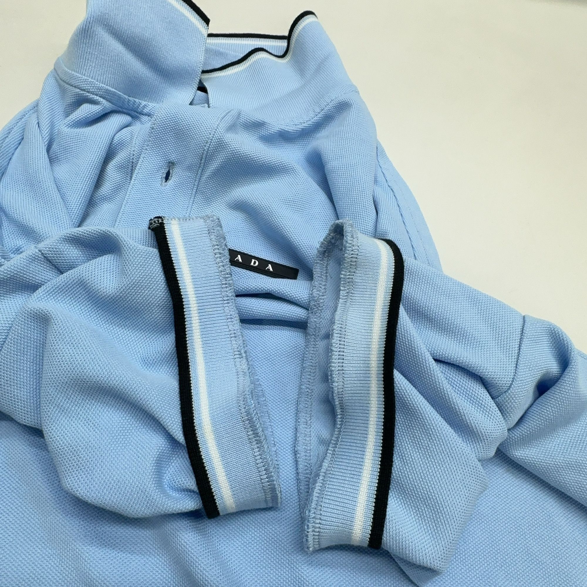 Prada Logo Patch Polo Shirt in Blue Size US XL / EU 56 / 4 - 9 Thumbnail