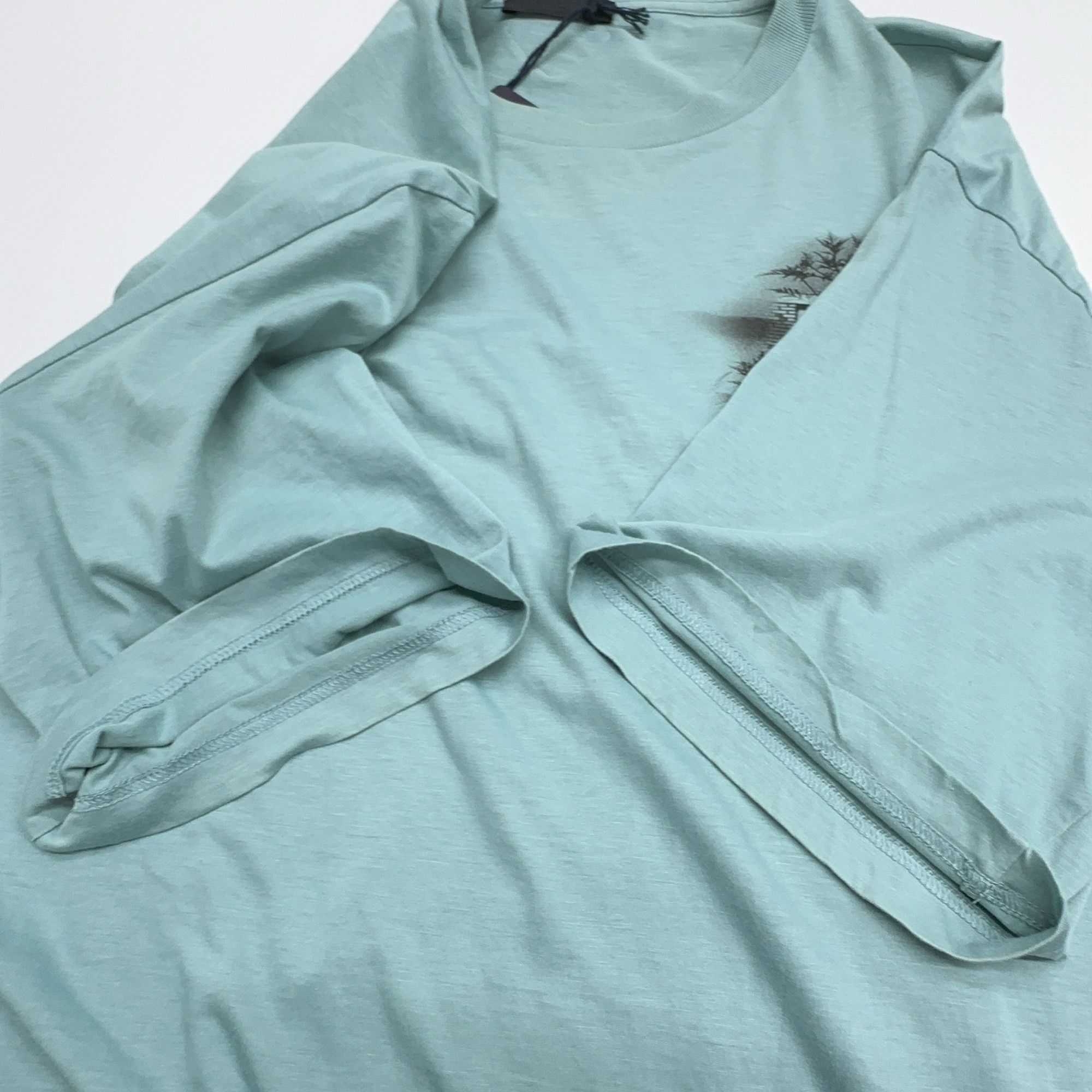 Prada Floral Graphic T-Shirt in Green Size US XXL / EU 58 / 5 - 8 Thumbnail