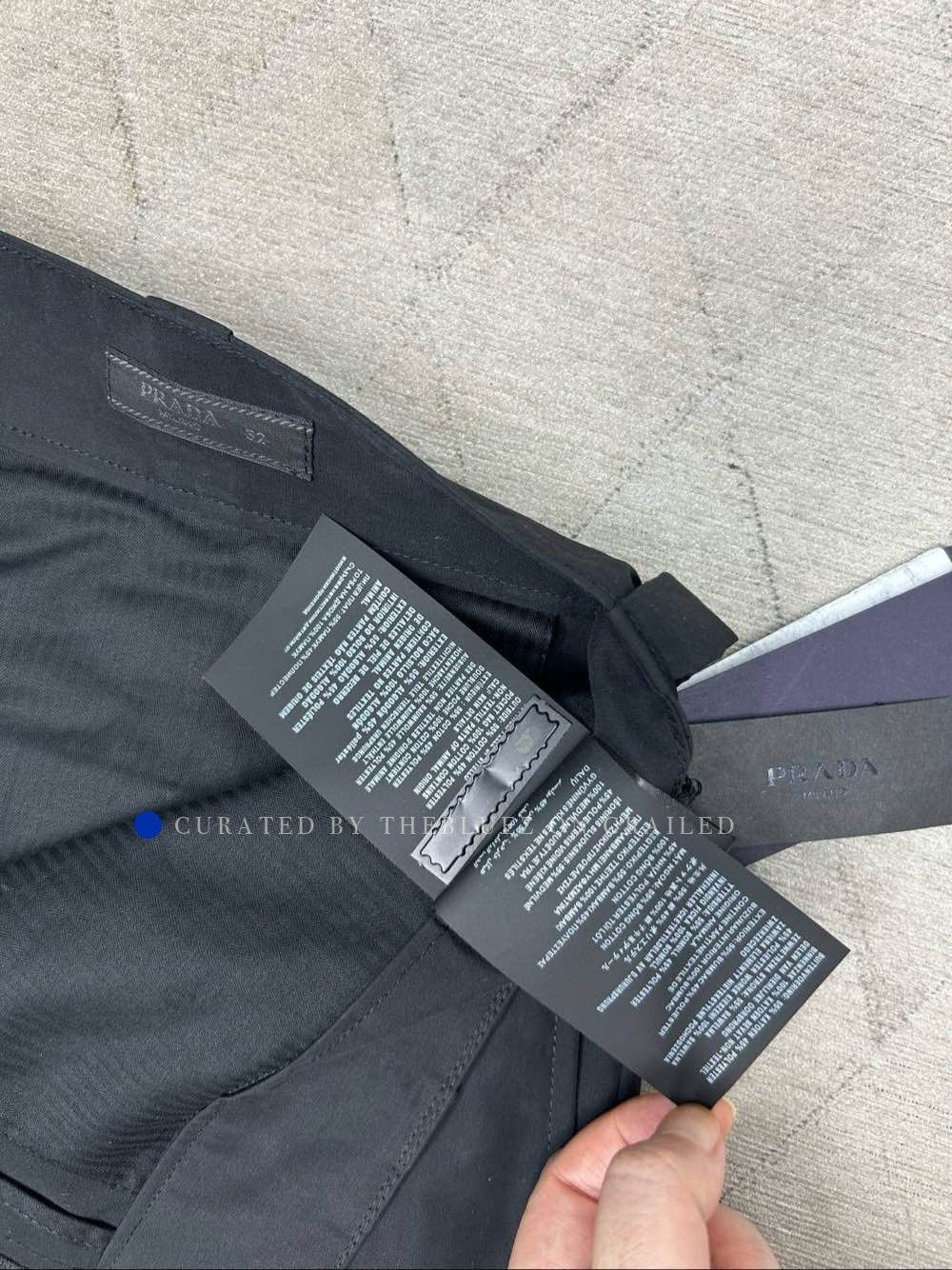 Prada Black Casual Pants with Logo Patch Size US 36 / EU 52 - 4 Thumbnail