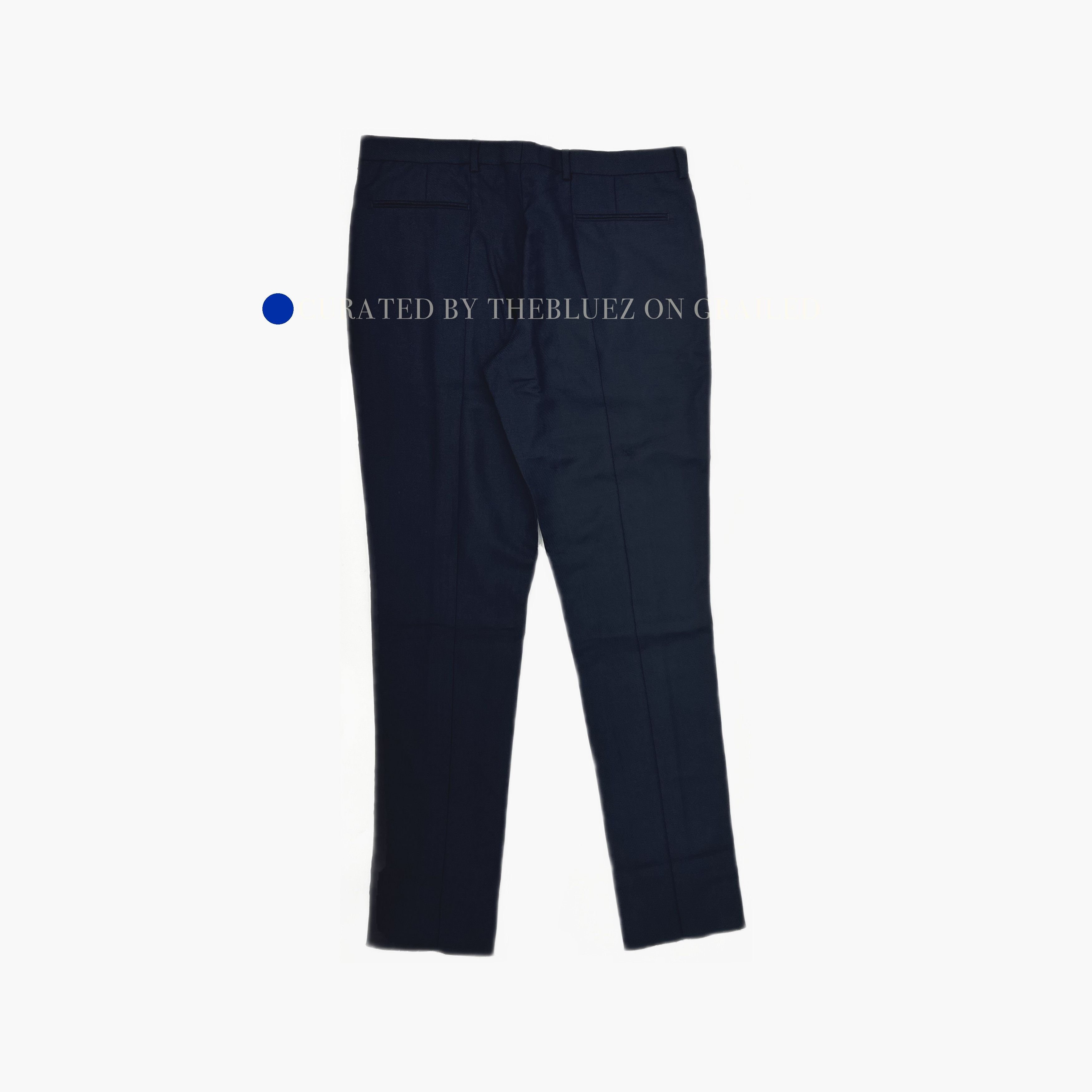 Dior Elegant Blue Wool Mohair Trousers Size US 38 / EU 54 - 2 Thumbnail
