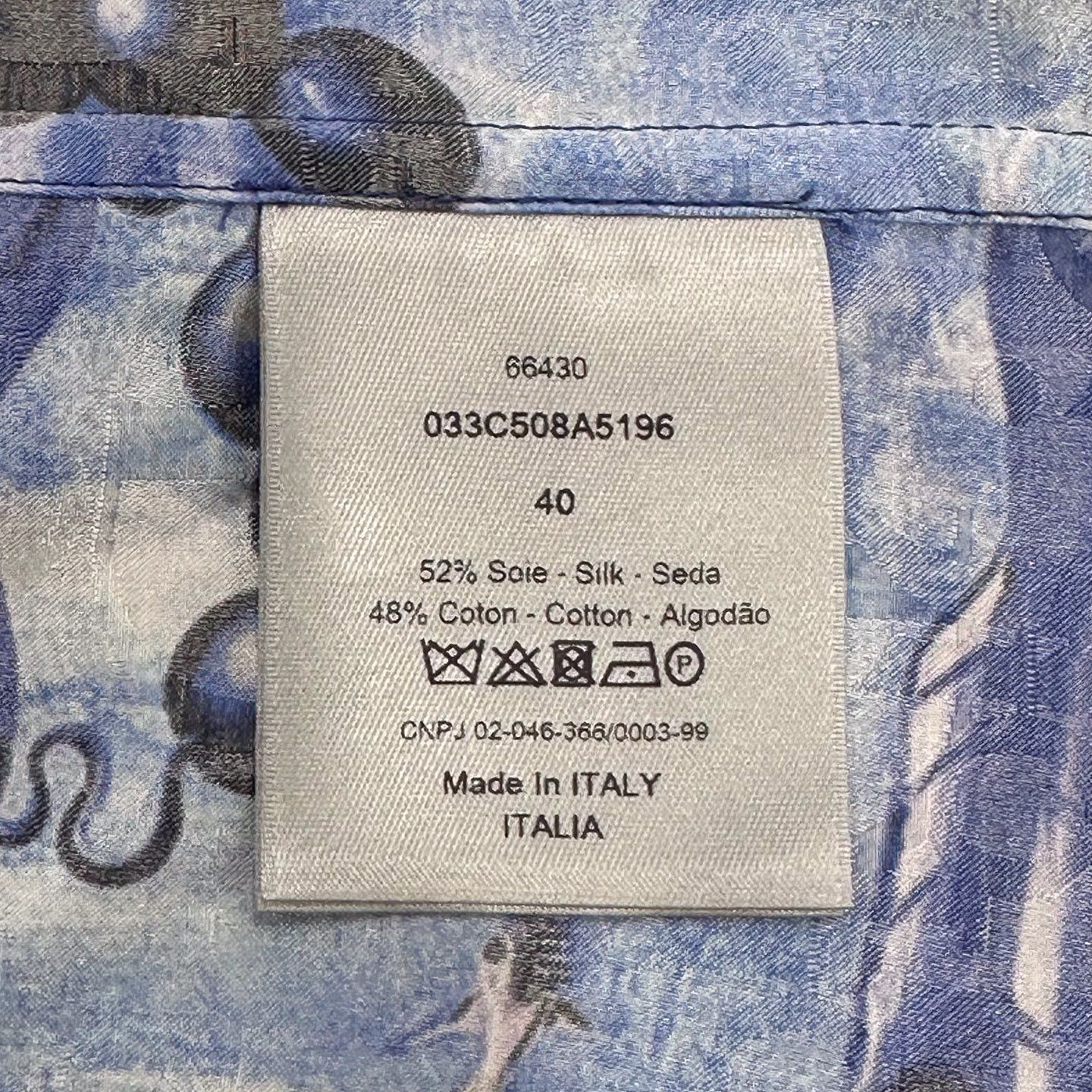Dior Vibrant Underwater Print Button Up Shirt Size US XXS / EU 40 - 3 Thumbnail