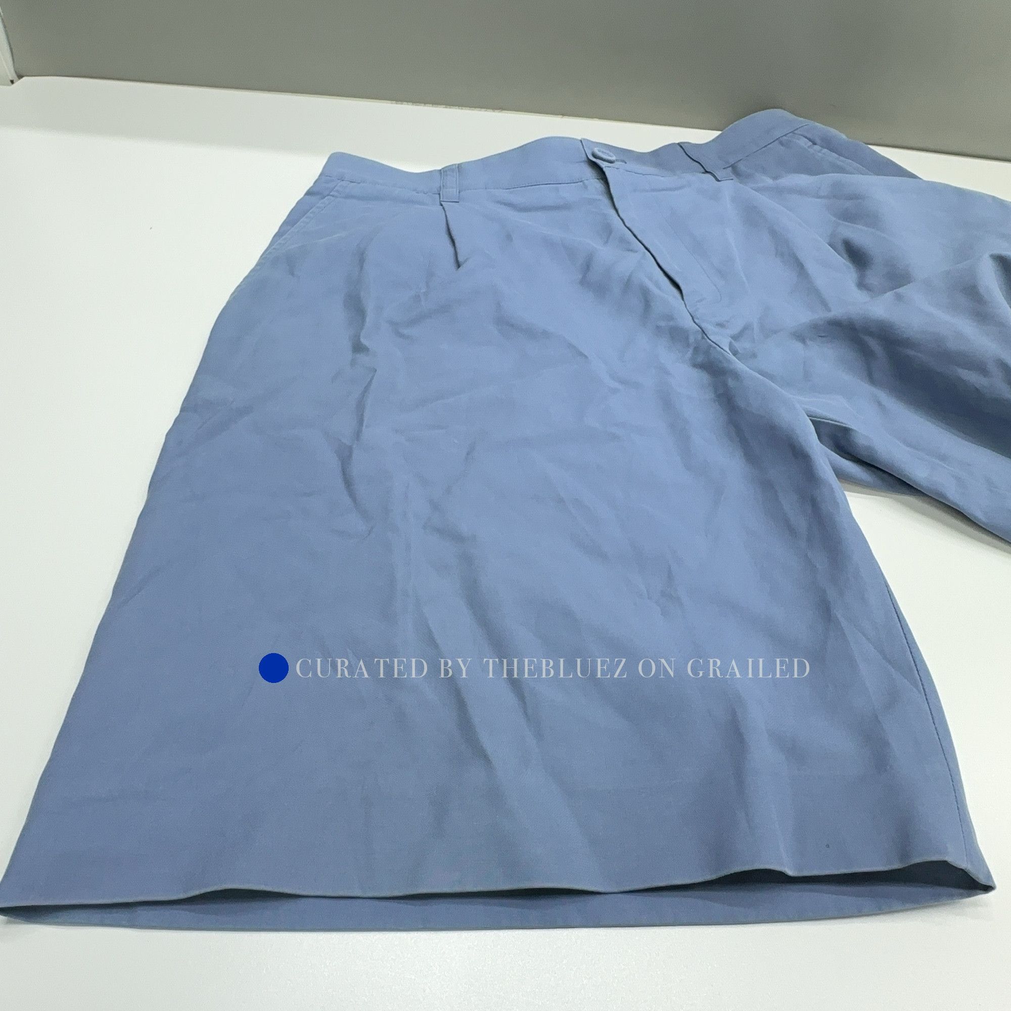 Dior Stylish Blue Cotton Shorts Size US 30 / EU 46 - 7 Thumbnail