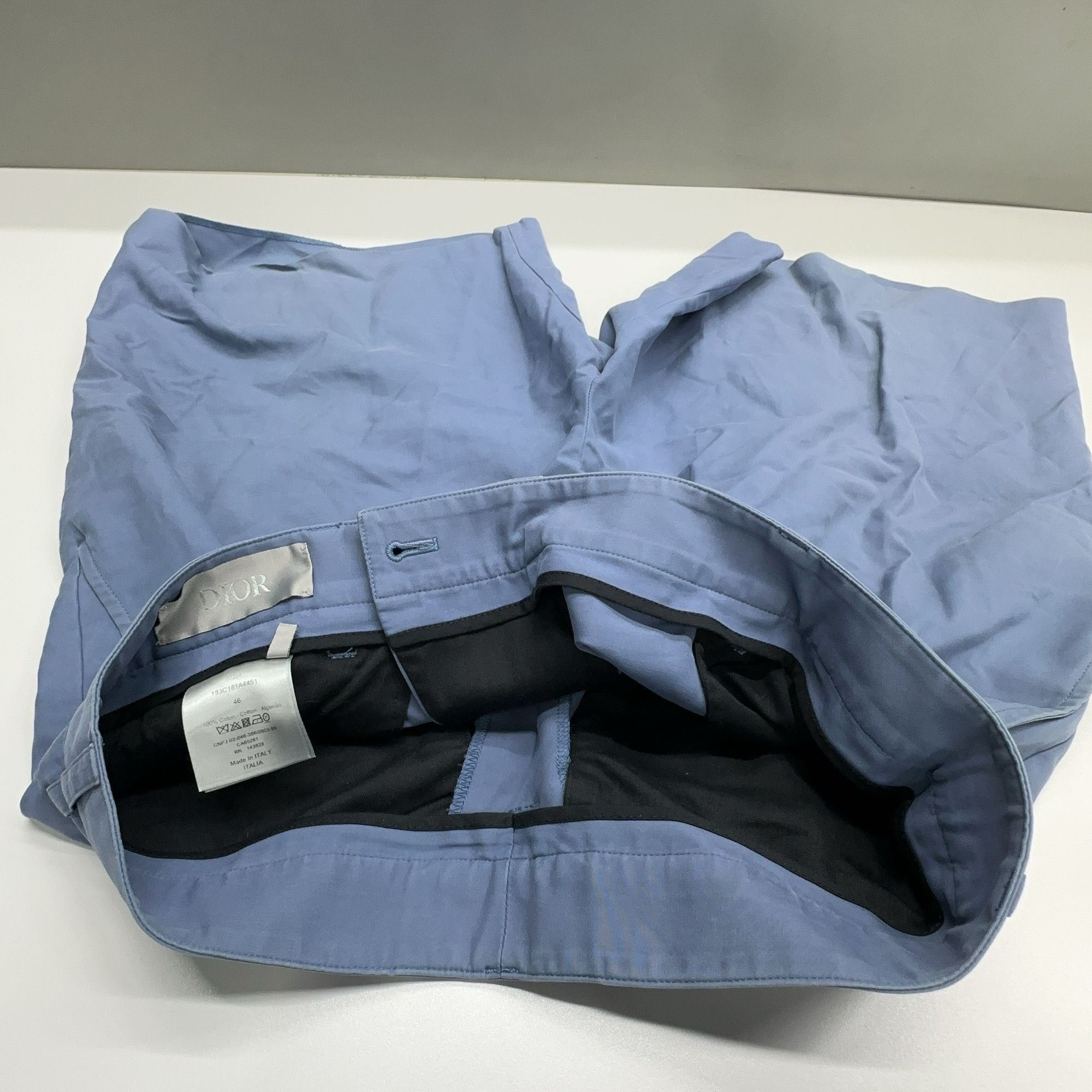 Dior Stylish Blue Cotton Shorts Size US 30 / EU 46 - 6 Thumbnail