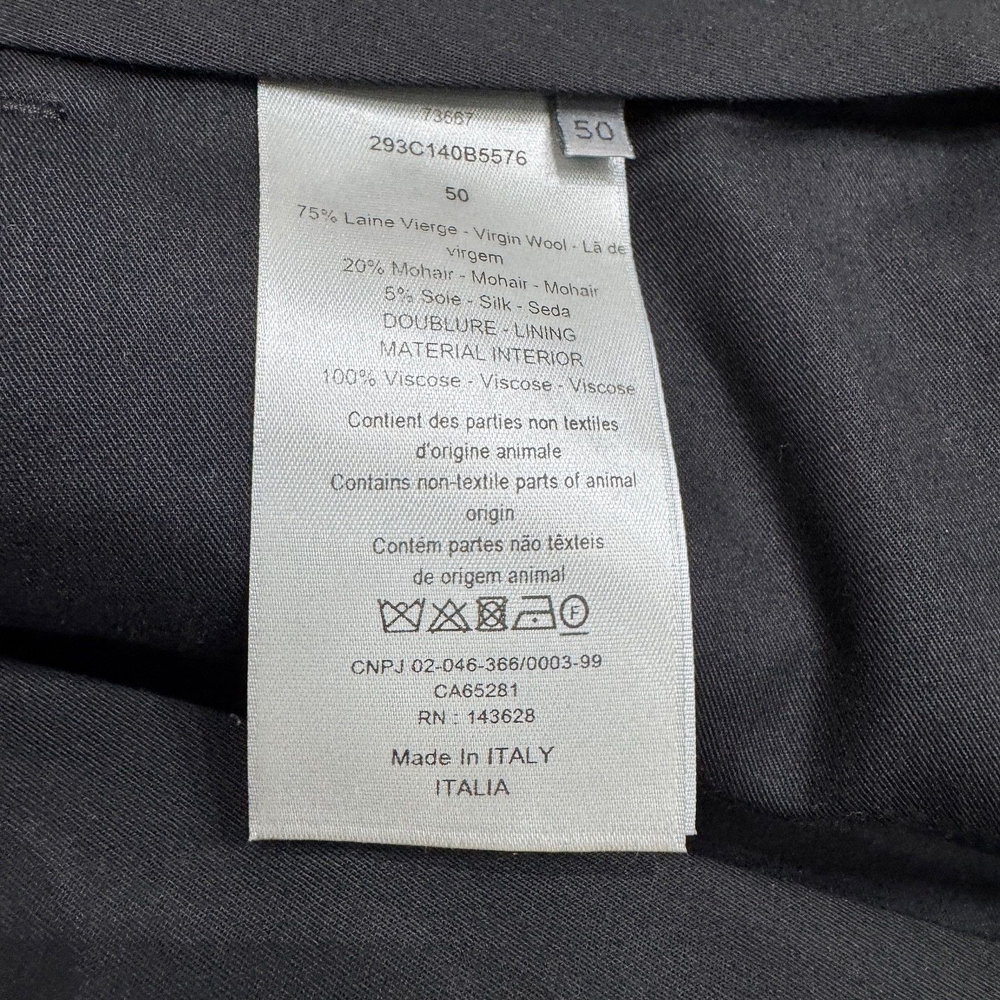 Dior Houndstooth Virgin Wool Trousers, Size 34 Size US 34 / EU 50 - 4 Thumbnail