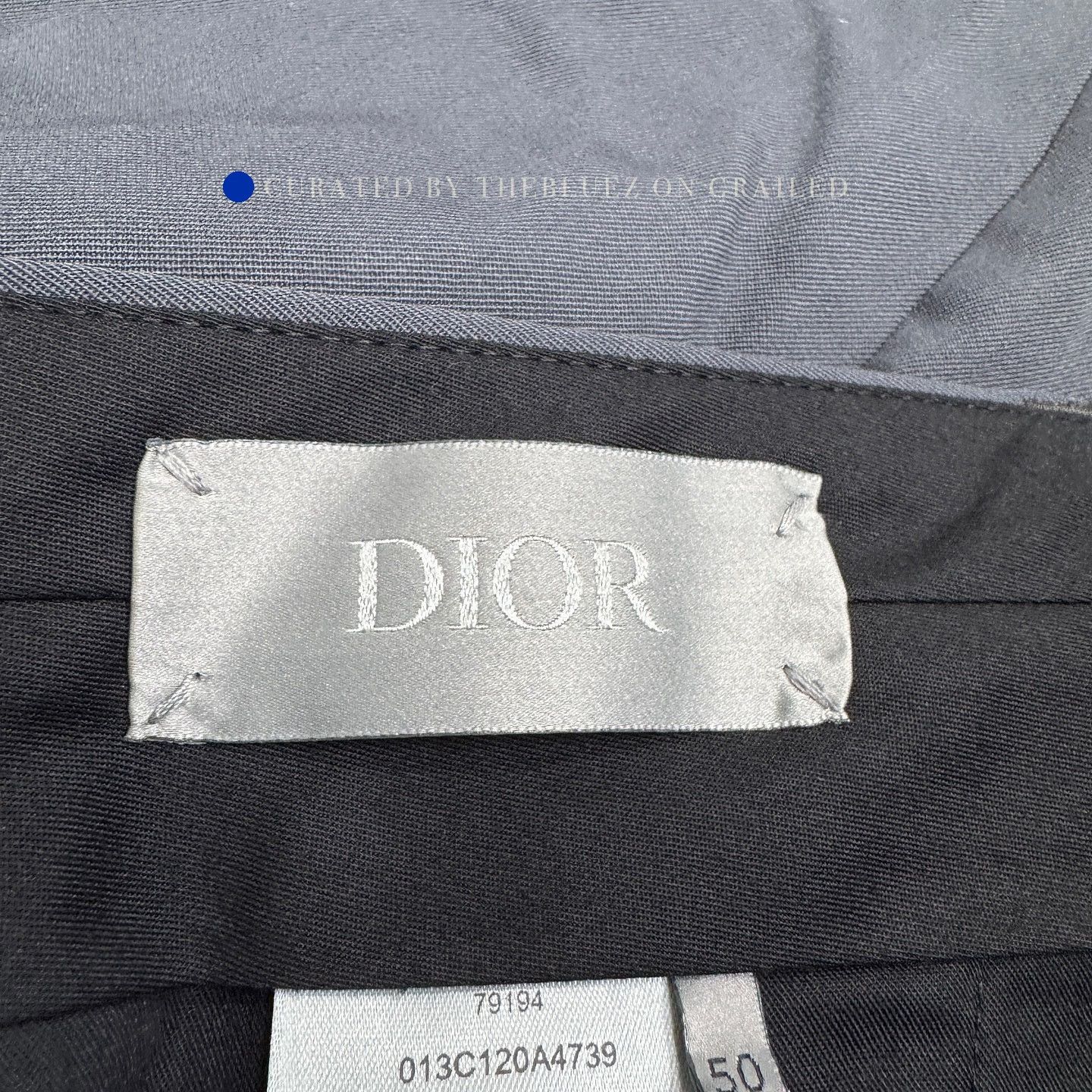 Dior Stylish Gray Virgin Wool Casual Pants Size US 34 / EU 50 - 3 Thumbnail