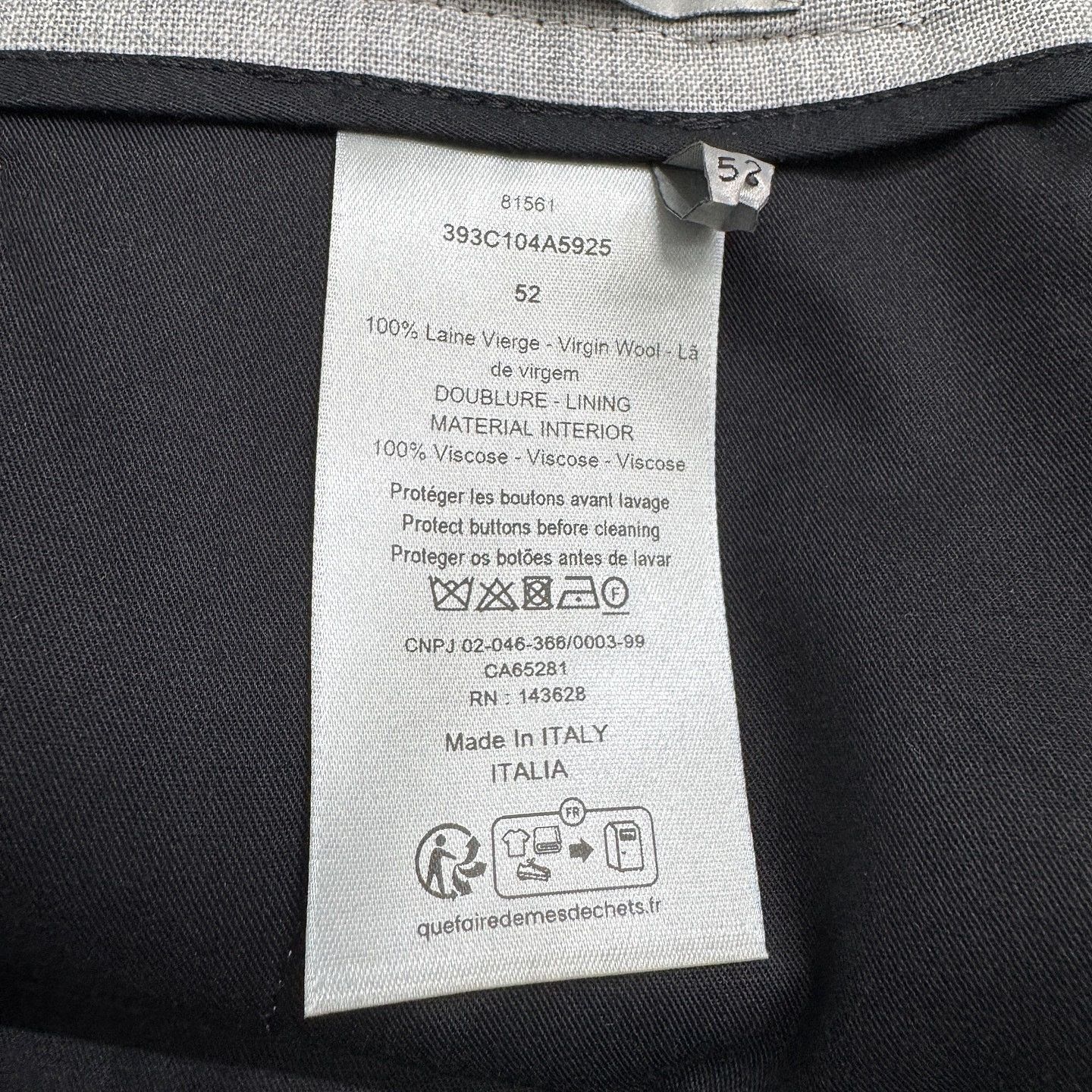 Dior Elegant Gray Pleated Trousers Size US 36 / EU 52 - 4 Thumbnail