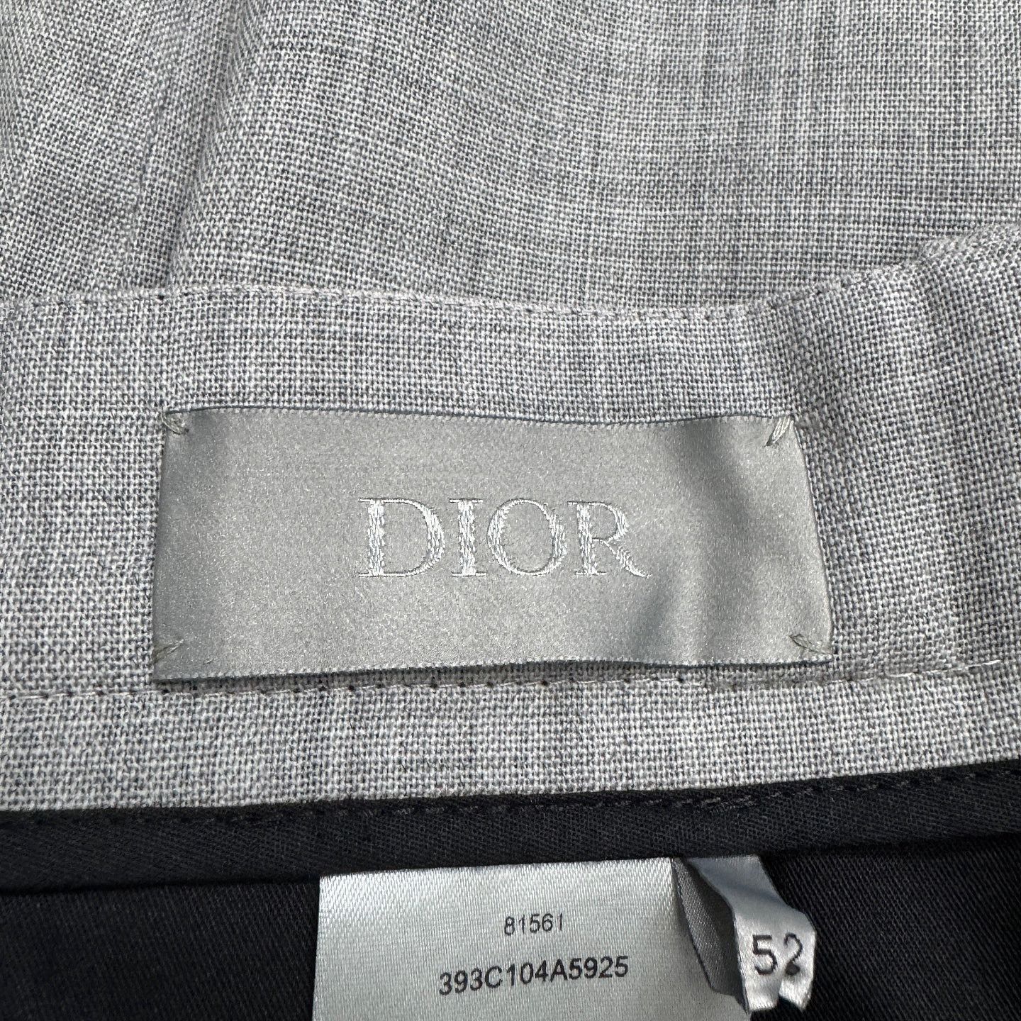Dior Elegant Gray Pleated Trousers Size US 36 / EU 52 - 3 Thumbnail