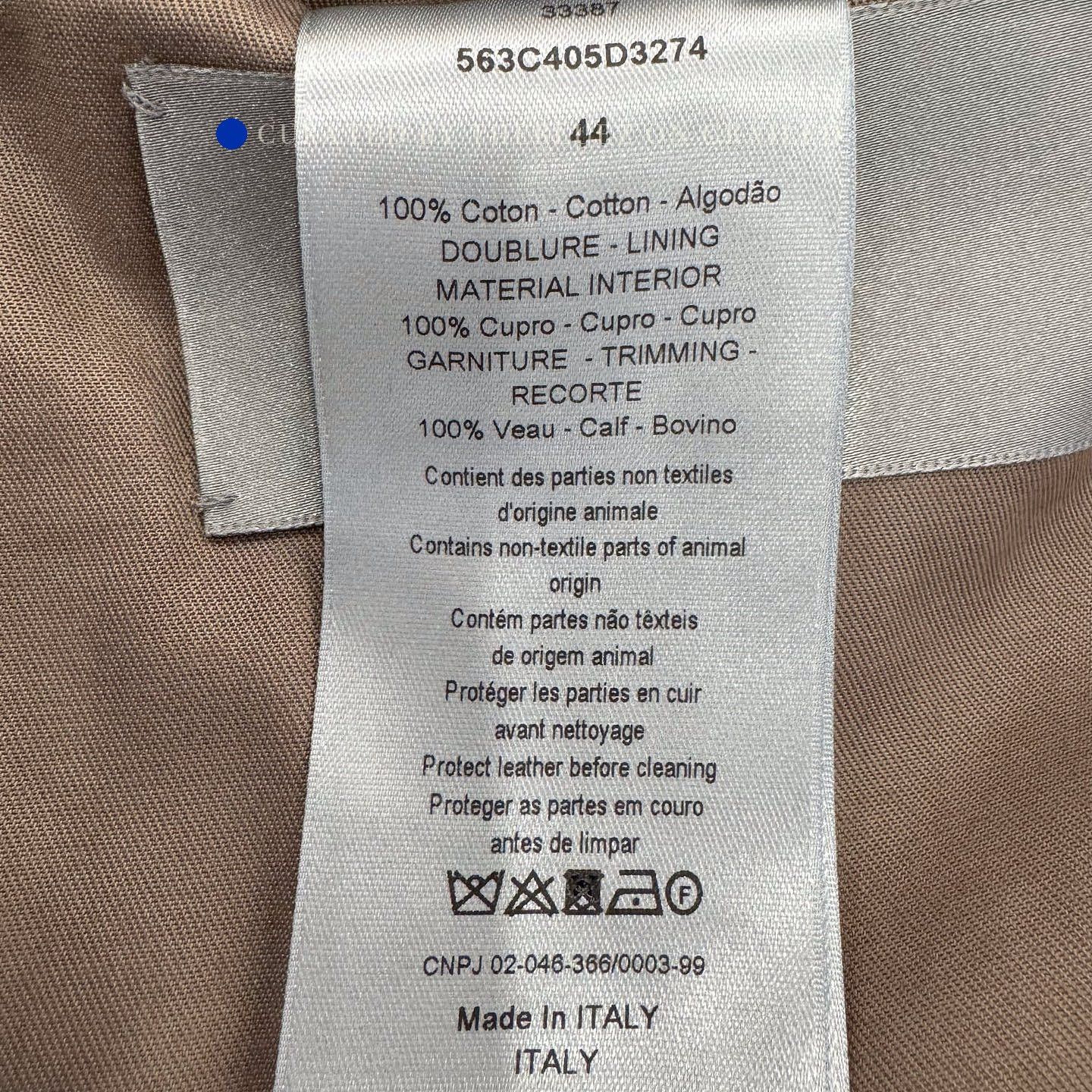 Dior Beige Double Breasted Blazer in Excellent Condition Size US M / EU 48-50 / 2 - 4 Thumbnail