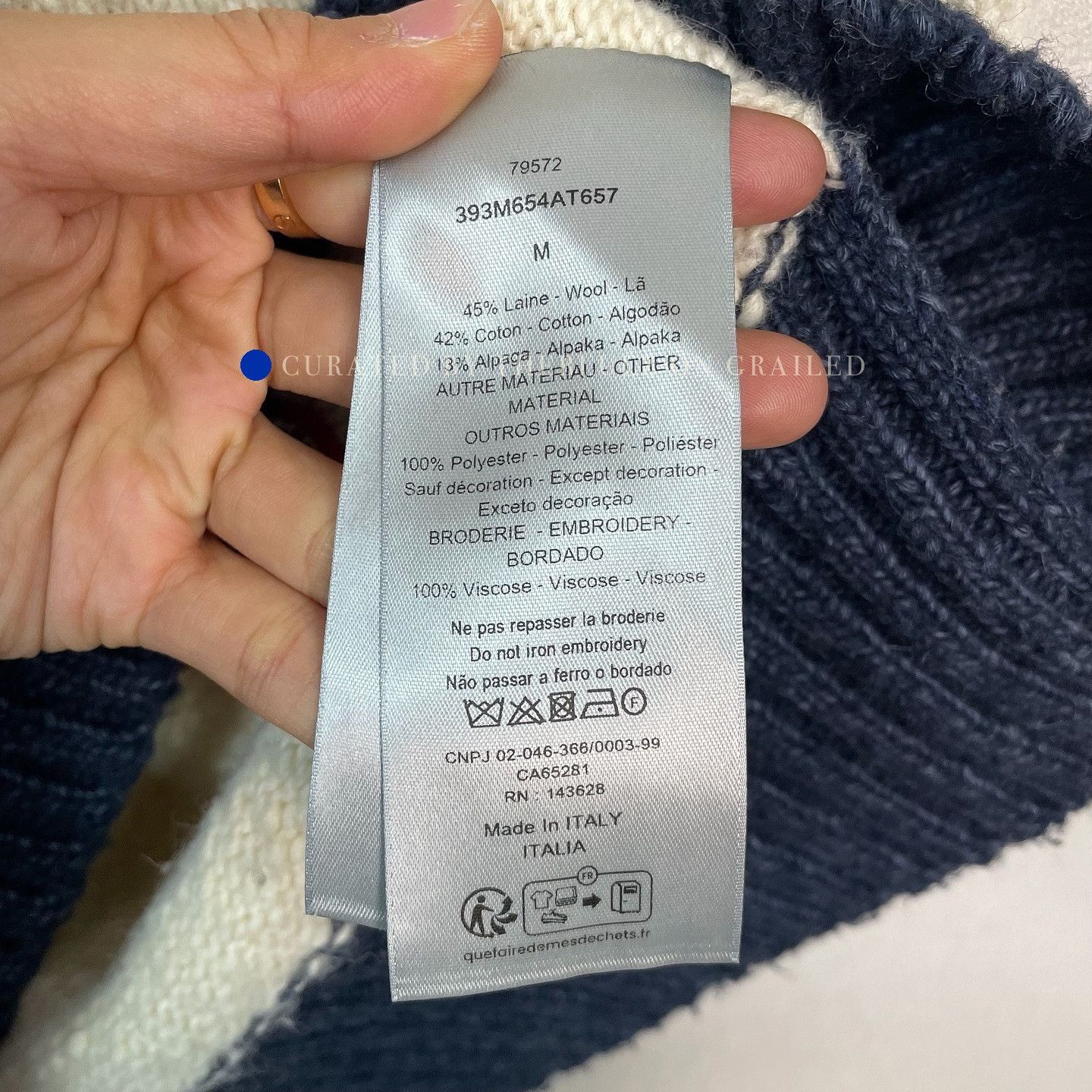 Dior Logo Knit Sweater Vest in Multi Size US M / EU 48-50 / 2 - 3 Thumbnail