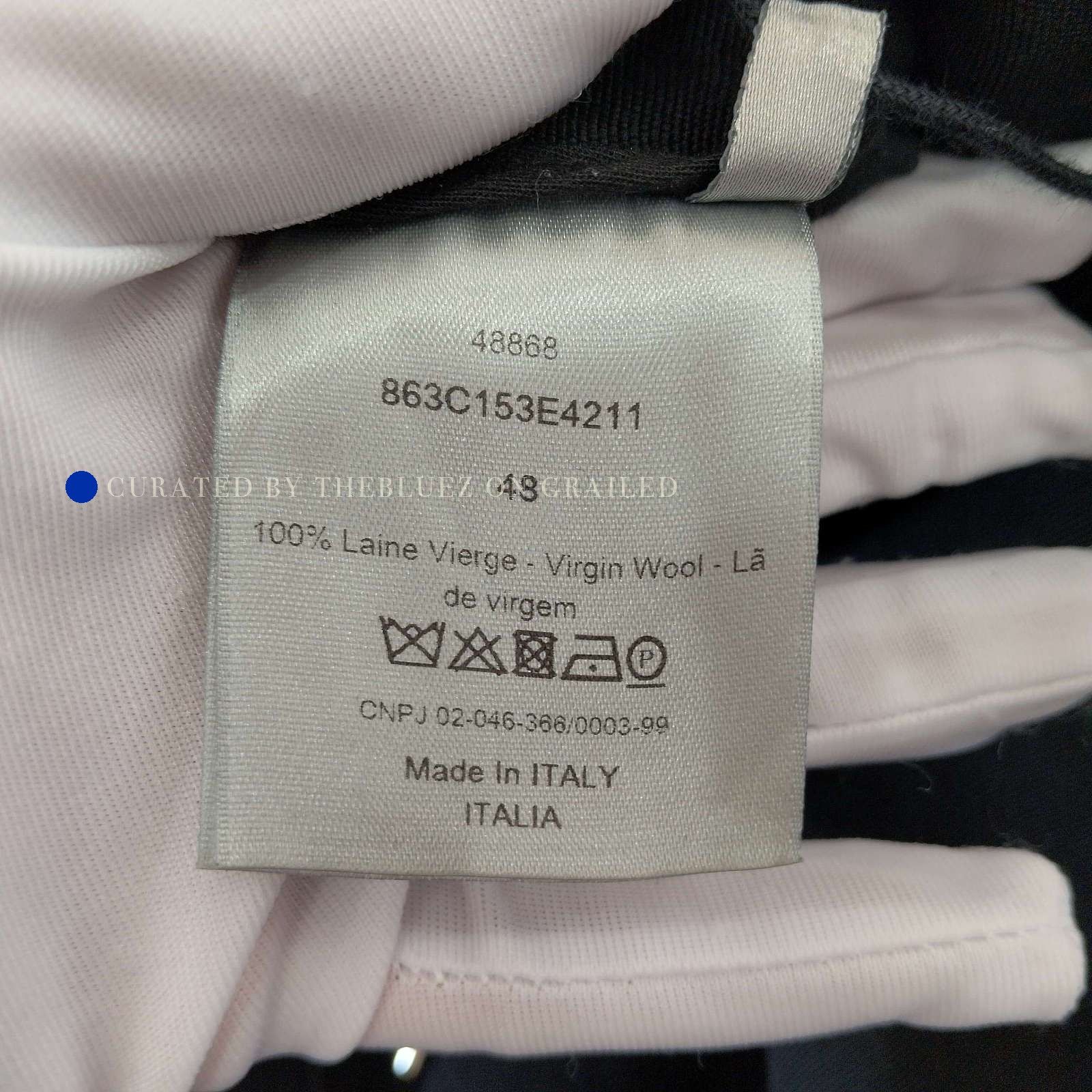 Dior Elegant Black Drawstring Trousers Size US 32 / EU 48 - 3 Thumbnail