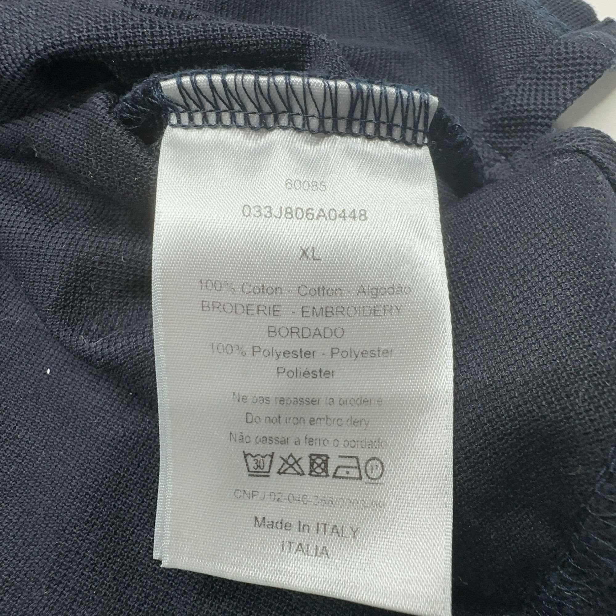 Dior Black Air Dior Polo Shirt in Size XL Size US XL / EU 56 / 4 - 4 Thumbnail