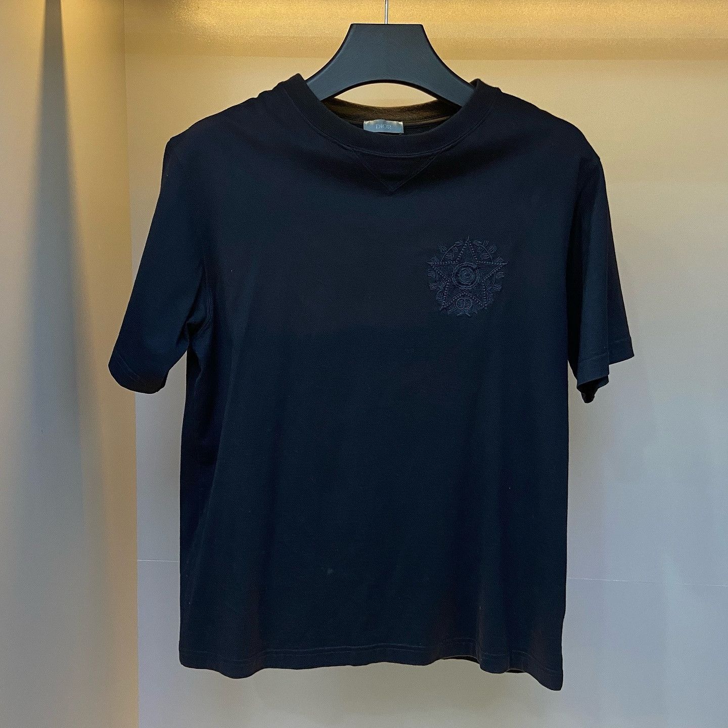 Dior Black Logo Embroidered T-Shirt Size US XS / EU 42 / 0 - 4 Thumbnail
