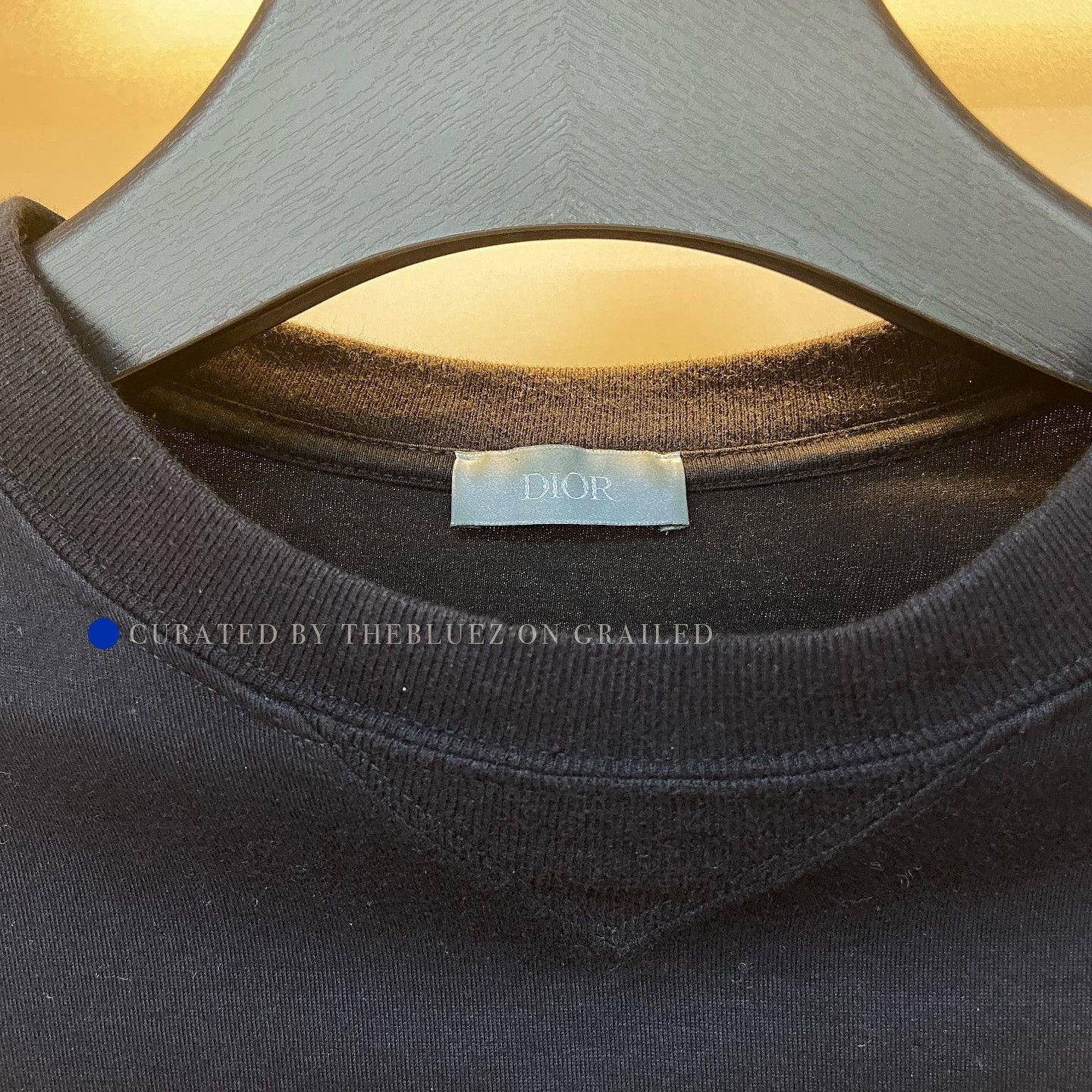 Dior Black Logo Embroidered T-Shirt Size US XS / EU 42 / 0 - 2 Thumbnail