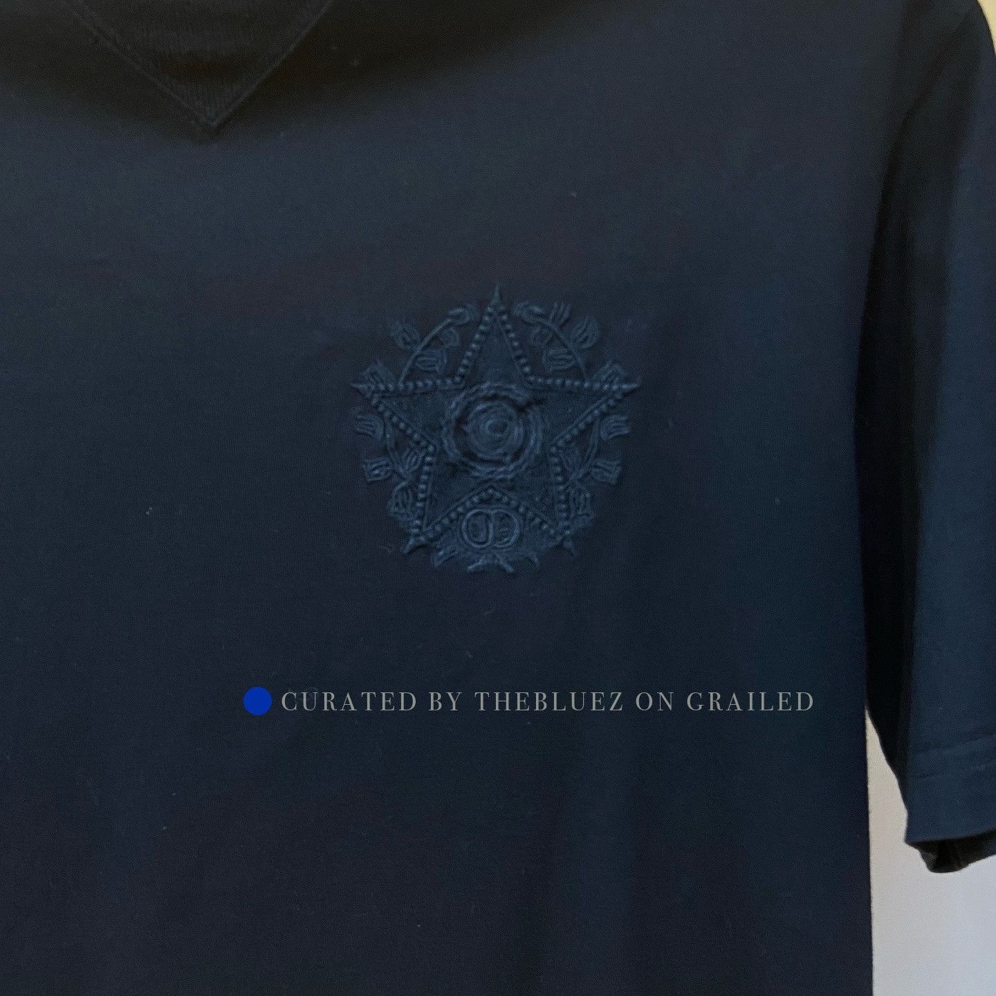 Dior Black Logo Embroidered T-Shirt Size US XS / EU 42 / 0 - 3 Thumbnail