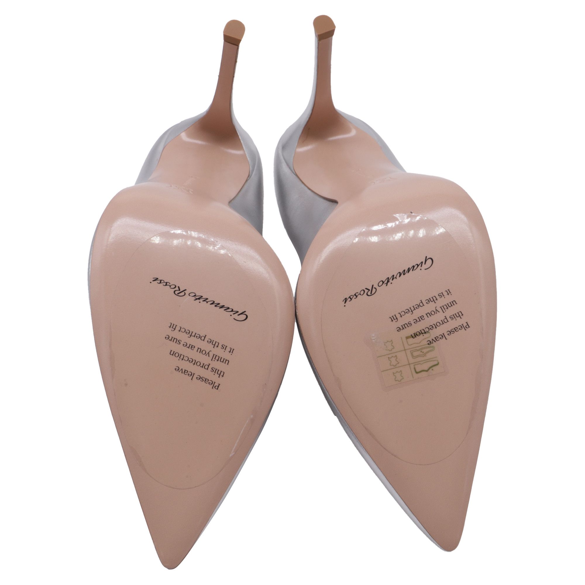 Gianvito Rossi Gianvito Rossi Gianvito Pointed Pumps in Silver Leather Size US 12 / IT 42 - 8 Thumbnail