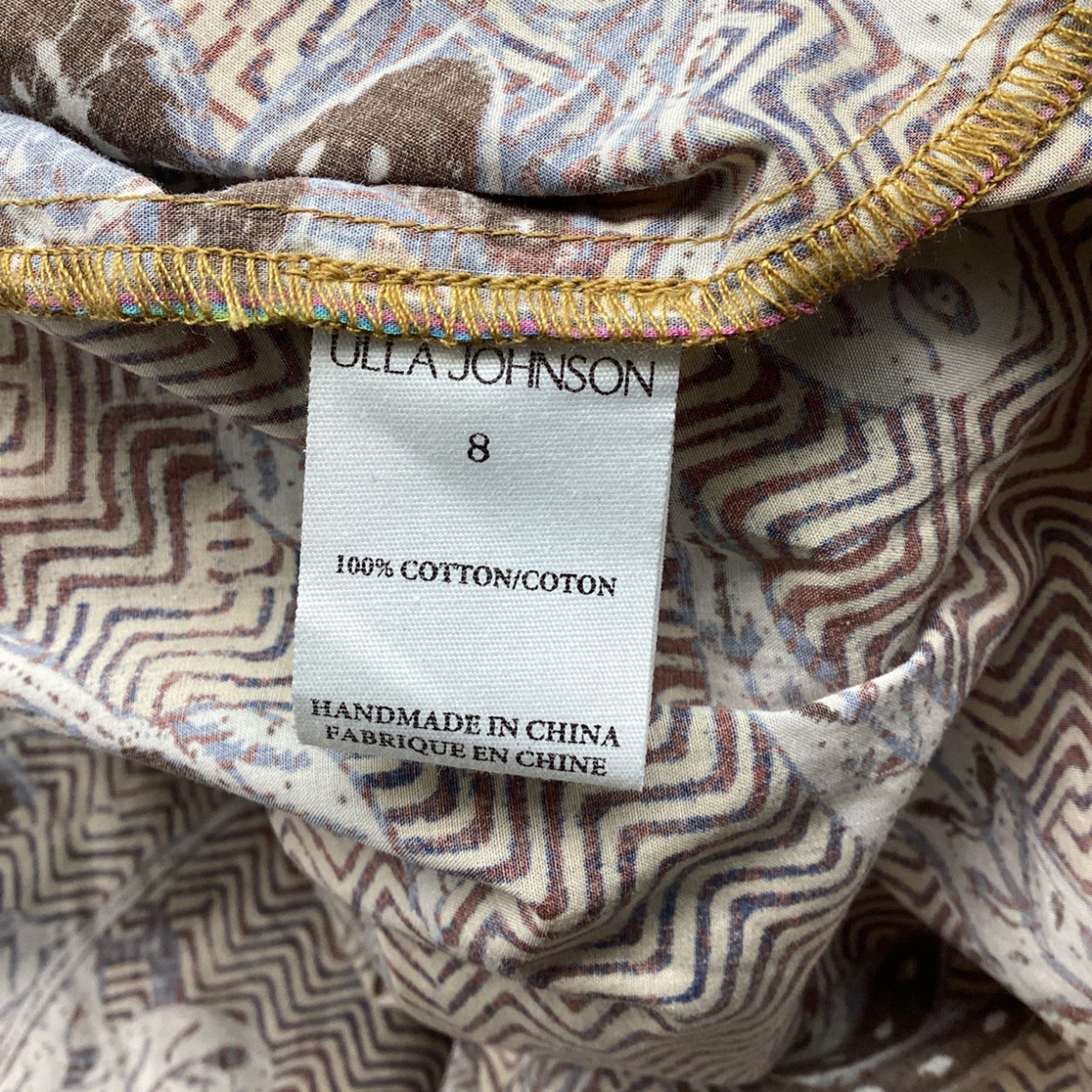 Ulla Johnson Ulla Johnson Giselle Ruffled Mini Dress in Multicolor Cotto Size XS / US 0-2 / IT 36-38 - 5 Thumbnail