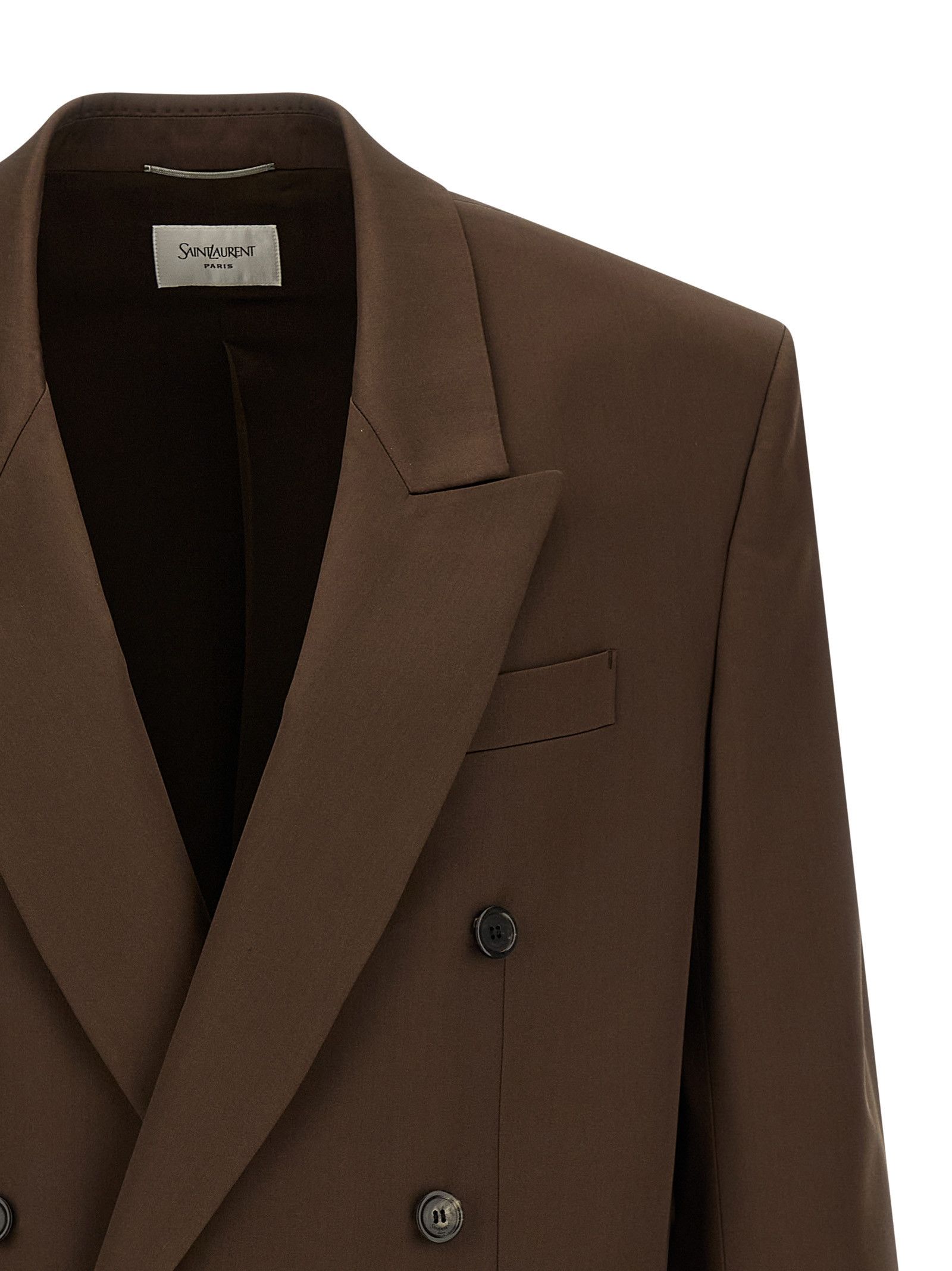 Saint Laurent Paris Satin Blazer Size 50R - 3 Thumbnail