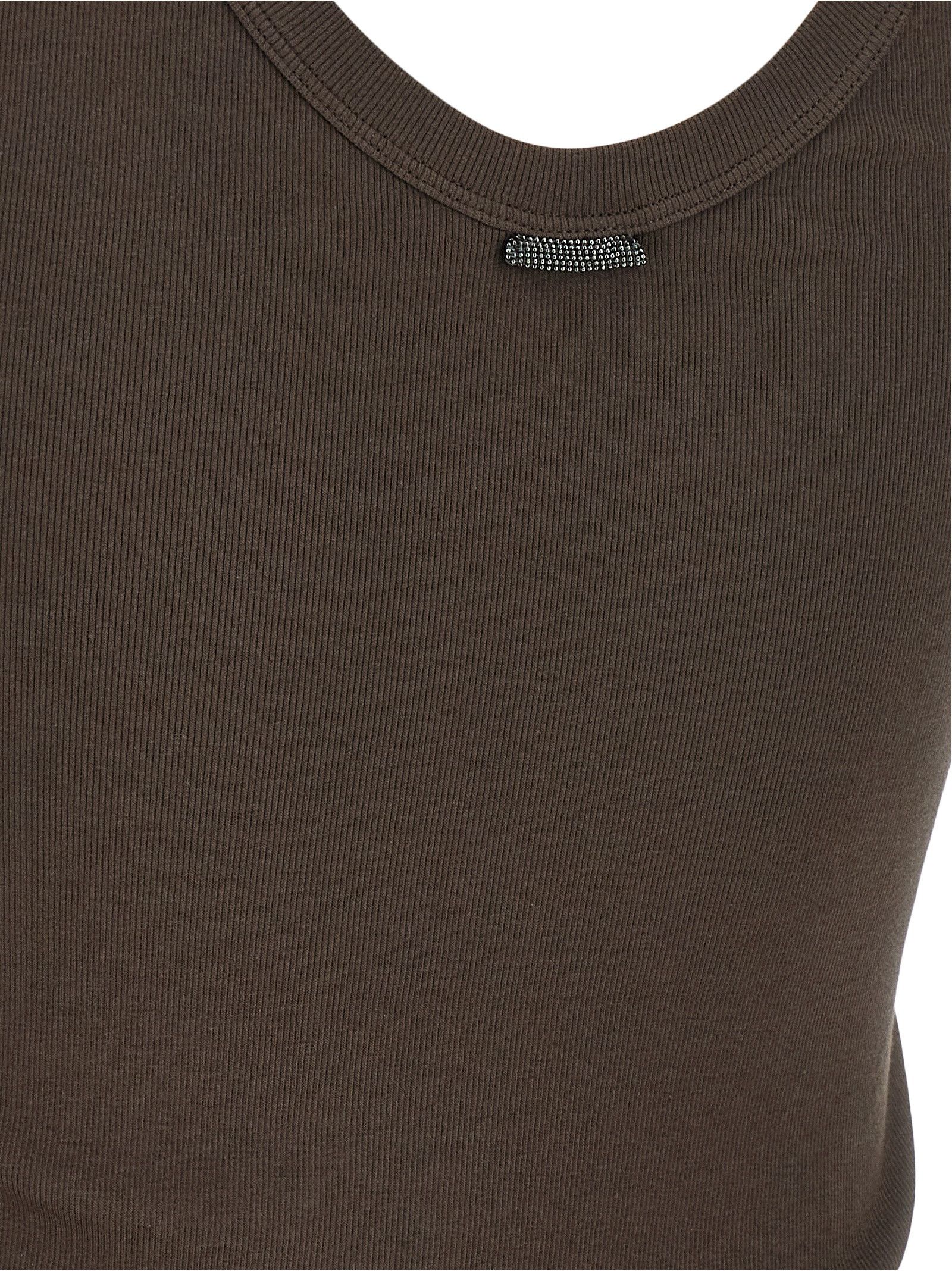 Brunello Cucinelli Ribbed Top Size XXL / US 16-18 / IT 52-54 - 4 Thumbnail