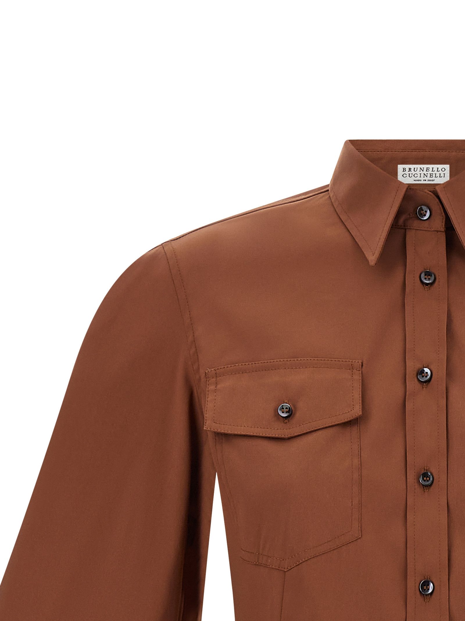 Brunello Cucinelli Poplin Shirt Size S / US 4 / IT 40 - 3 Thumbnail
