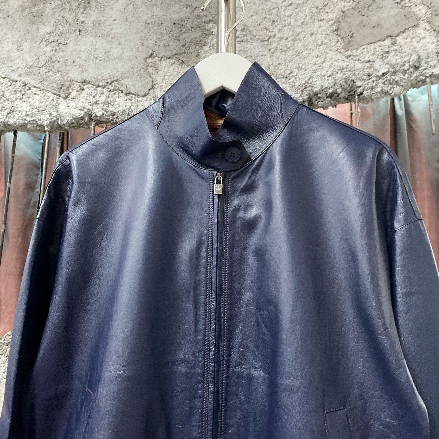 Loro Piana Loro Piana Blue Leather Jacket Size 38 Size XS / US 0-2 / IT 36-38 - 5 Thumbnail